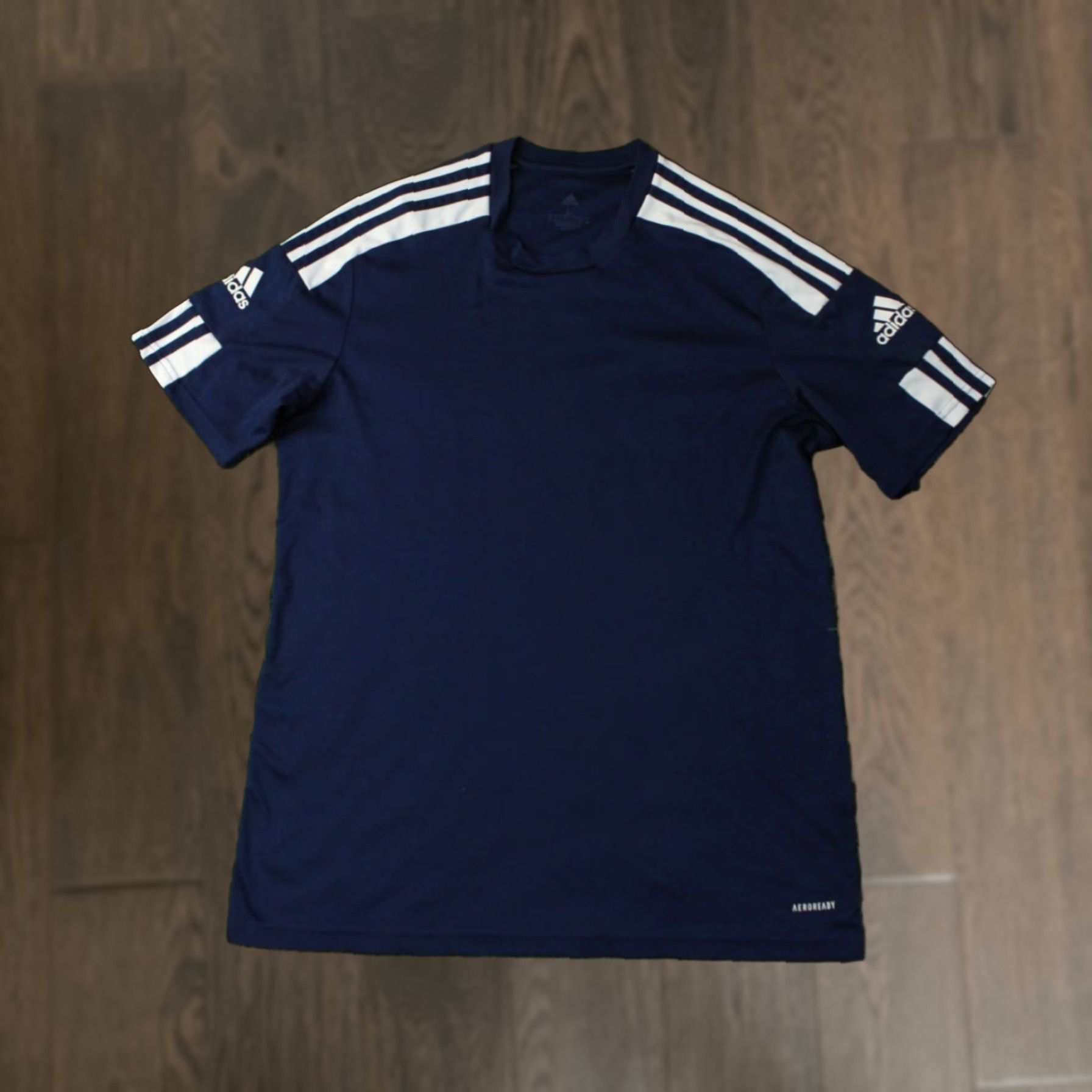 Adidas ADIDAS PERFORMANCE SQUADRA FOOTBALL SHIRT JERSEY L Navy Blue and White Mens Regular Adult Large Size US L / EU 52-54 / 3 - 1 Thumbnail