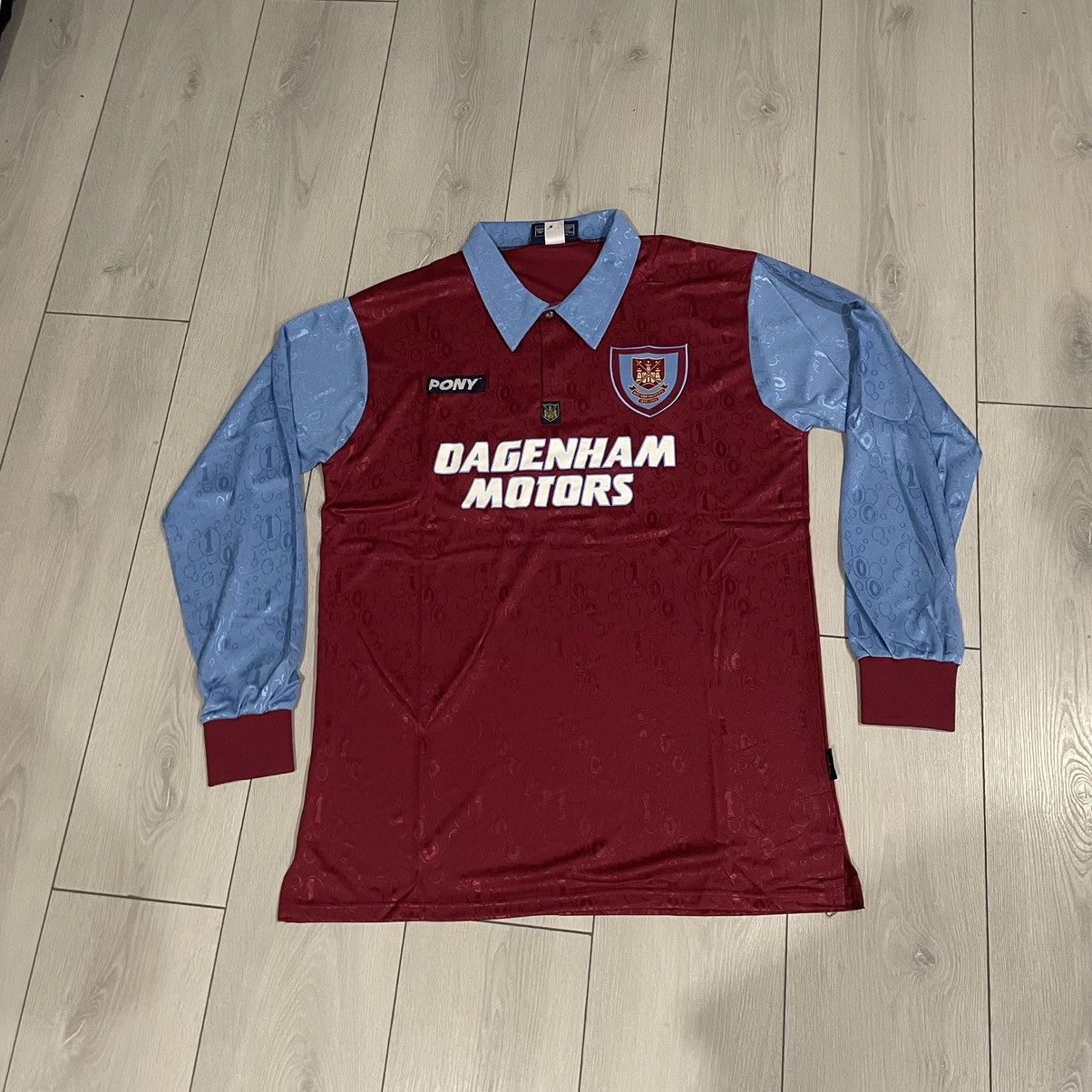 PONY × Vintage 1995 1997 West Ham United Pony Jersey goalkeeper Dagenham mo Size US L / EU 52-54 / 3 - 1 Thumbnail