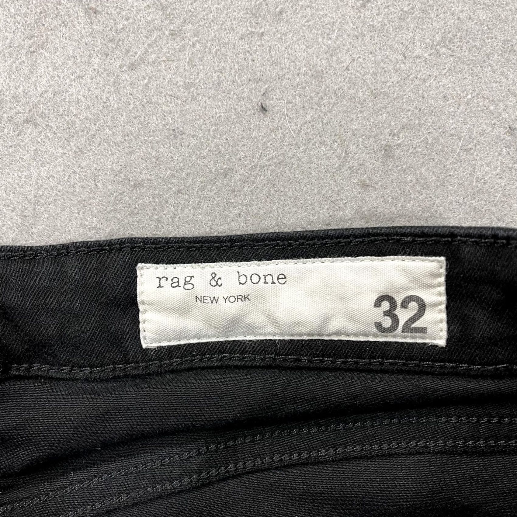 Rag & Bone VINTAGE Rag & Bone Jeans Womens 32 Black Nina High Rise Ankle Flare Stretch Denim Size 24" / US 00 / IT 34 - 4 Thumbnail