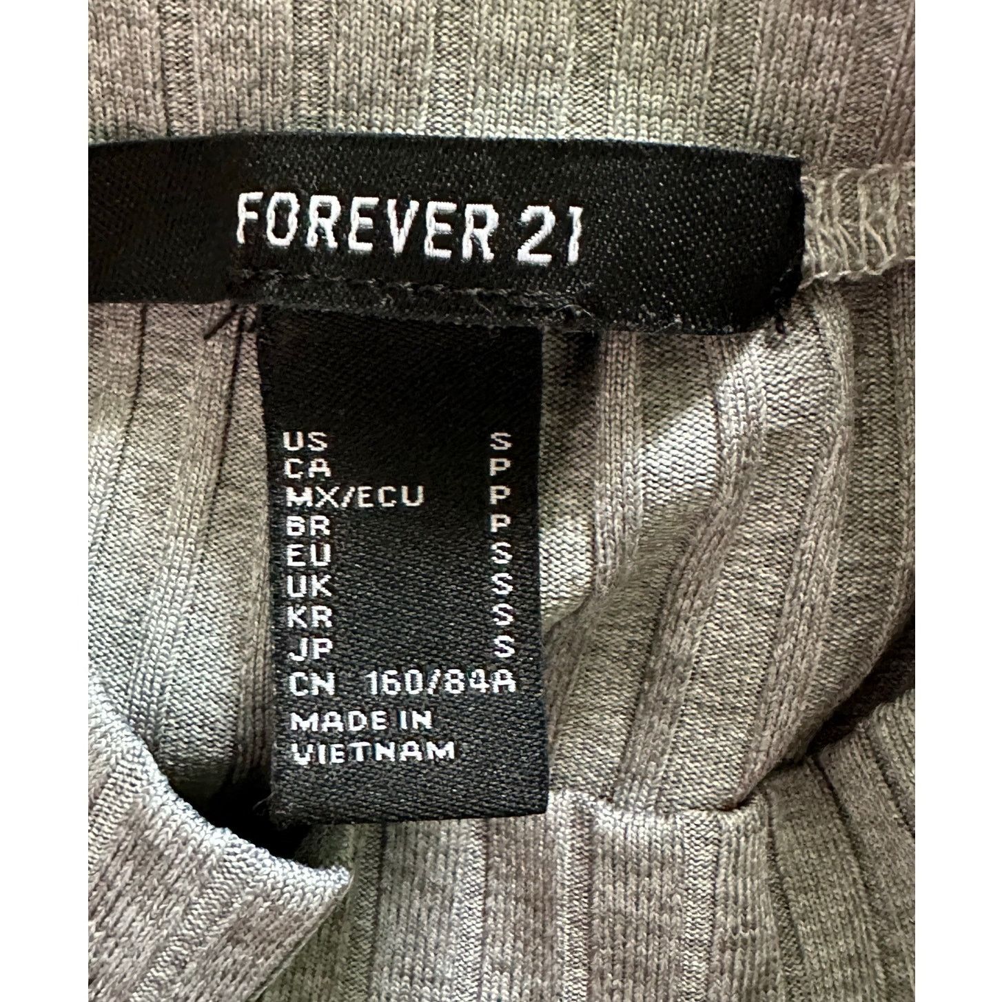 Forever 21 Forever 21 gray ribbed sleeveless bodycon dress size Small Size S / US 4 / IT 40 - 3 Thumbnail