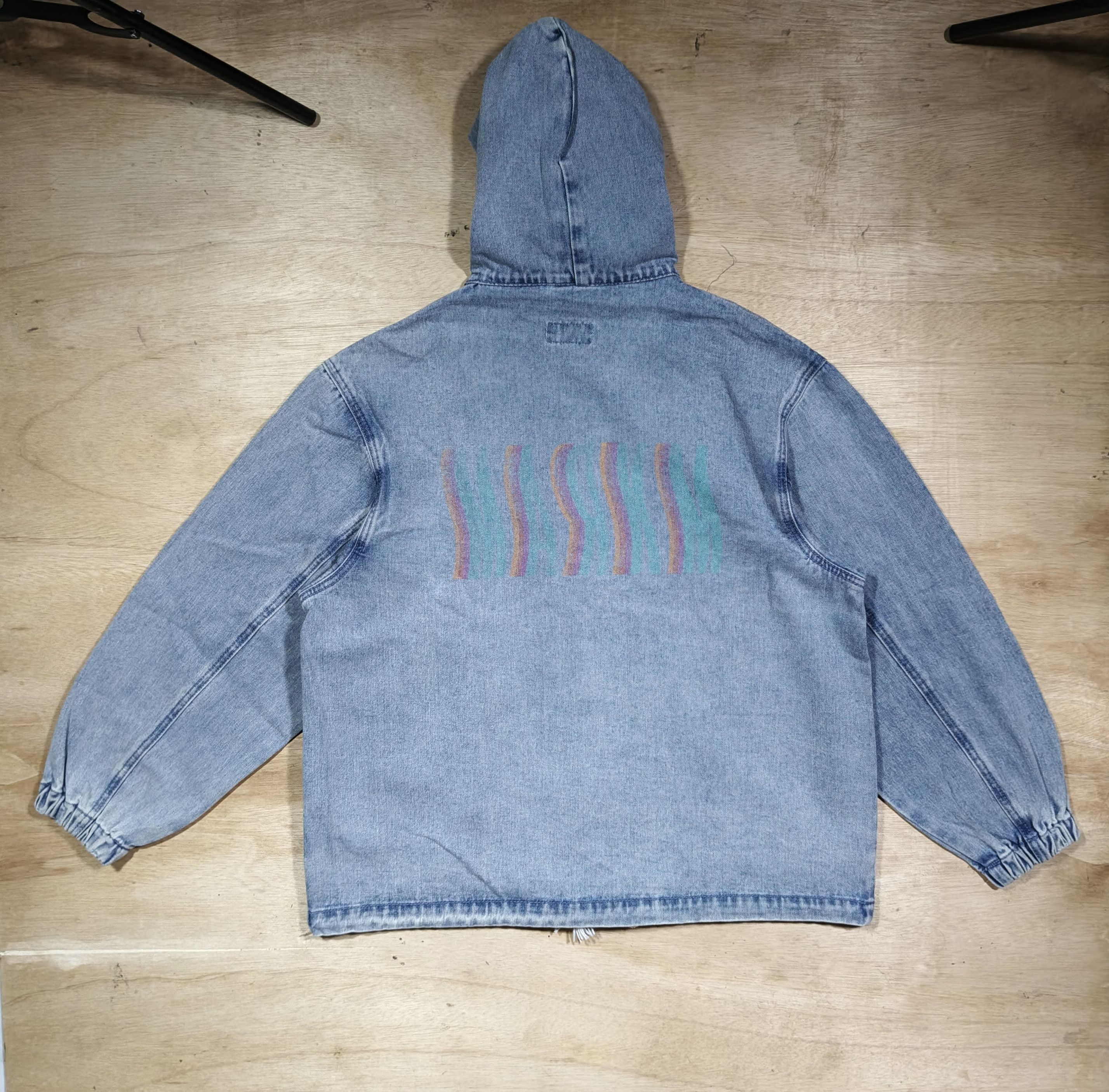Other MARK-M Wave Logo Denim Zipper Hoodie Size US L / EU 52-54 / 3 - 5 Thumbnail