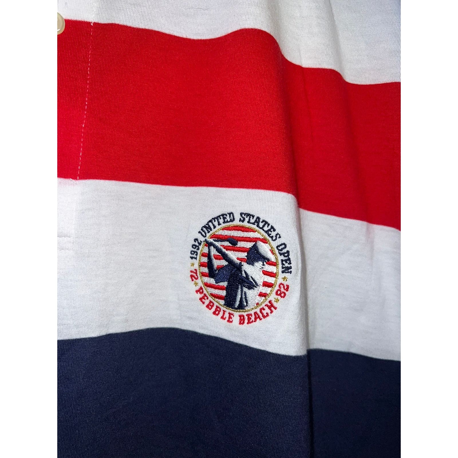 Vintage Vintage United States Open Pebble Beach Polo Shirt US 90s XL Size US XL / EU 56 / 4 - 3 Thumbnail