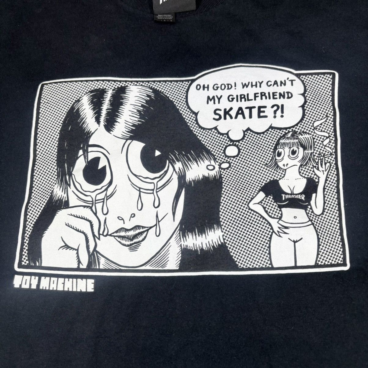 Thrasher Thrasher Toy Machine Toy Girlfriend Tee (Black) men’s size L Size US L / EU 52-54 / 3 - 4 Thumbnail