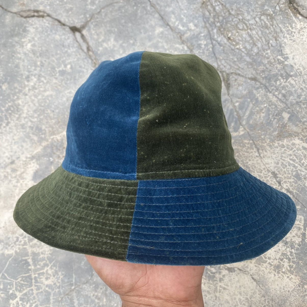 Kenzo 1990s KENZO Velvet Patchwork Bucket Hat Size ONE SIZE - 3 Thumbnail