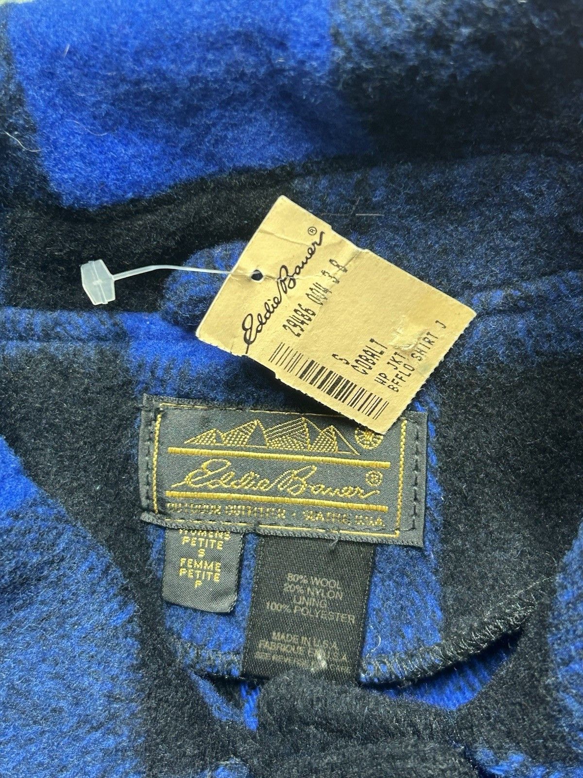 Vintage Vtg 80s Eddie Bauer snap jacket wool blend NWT DISTRESSED S Size S / US 4 / IT 40 - 5 Thumbnail