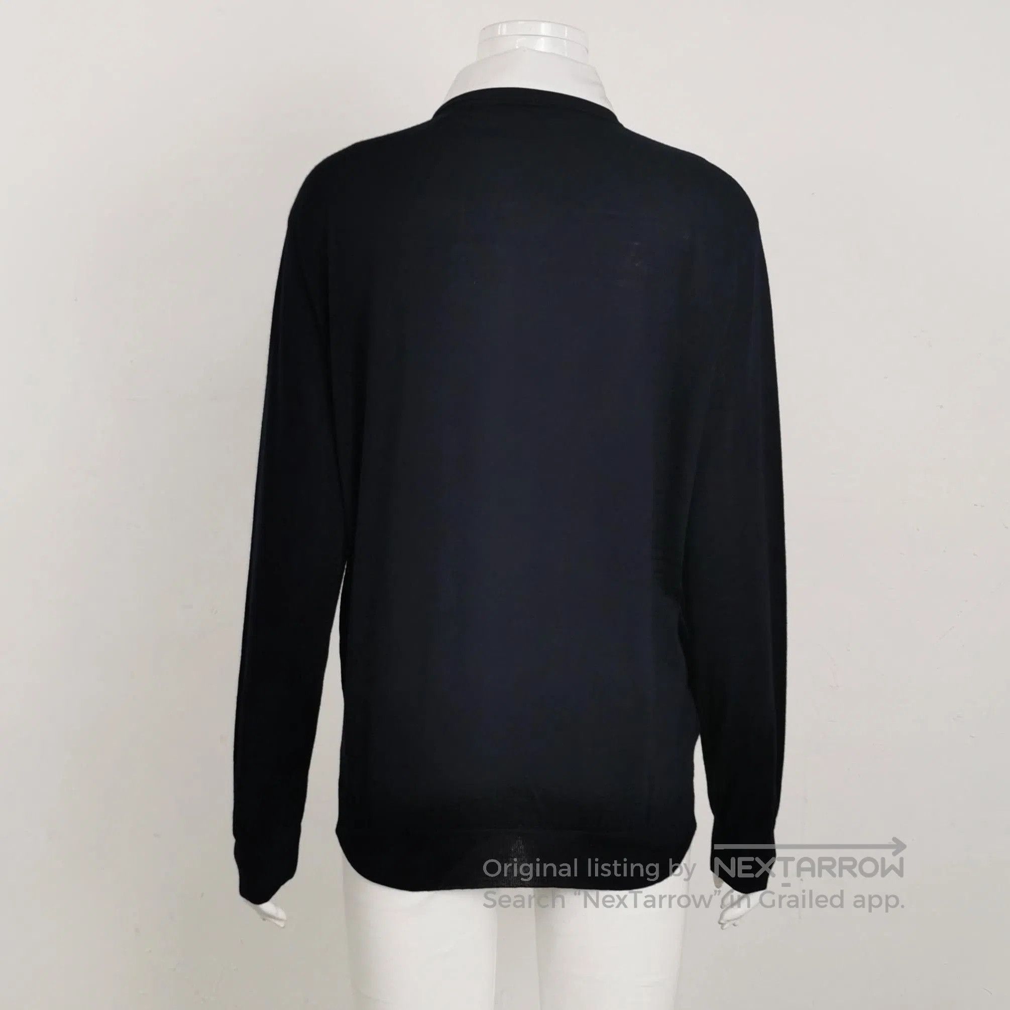 Prada Prada Wool Contrast Collar Knit Shirt . Size M / US 6-8 / IT 42-44 - 2 Thumbnail
