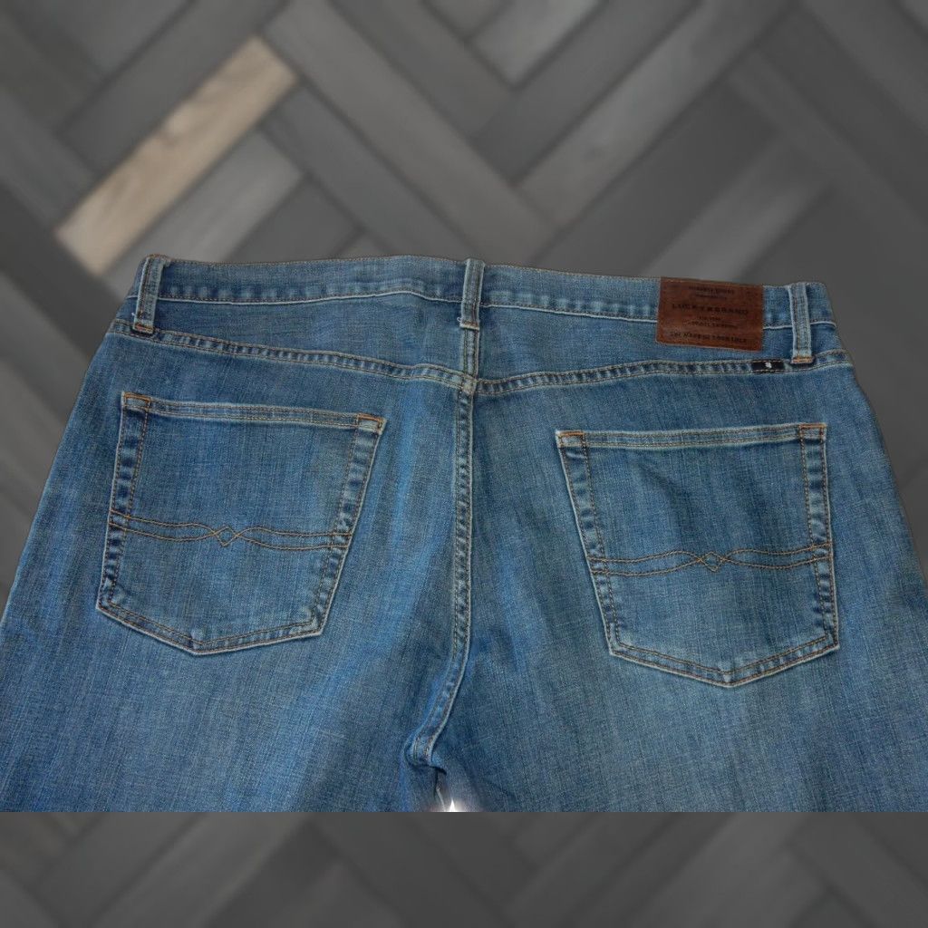 Lucky Brand VINTAGE Lucky Brand Men's Jeans Size 38x34 Straight Denim Blue 90s Fashion Size US 38 / EU 54 - 1 Thumbnail