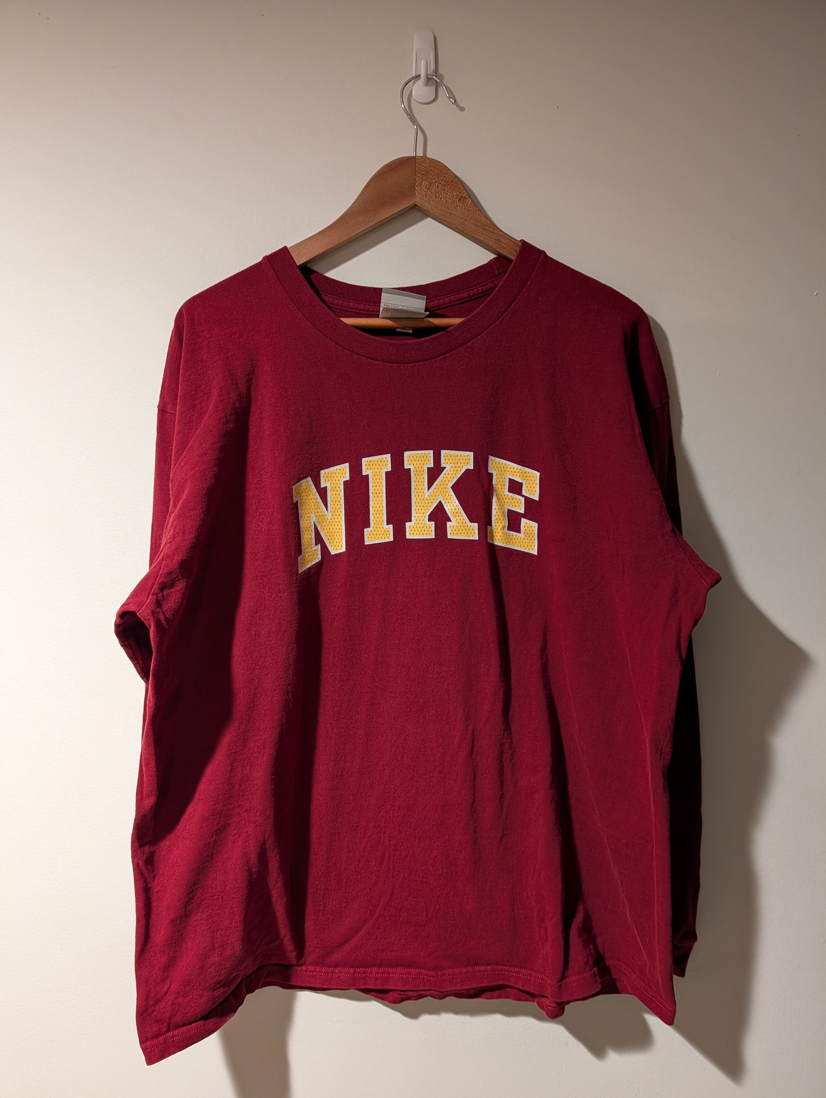 Nike Vintage Y2K Nike Spell Out College Arch Long-Sleeve T-Shirt Size US XL / EU 56 / 4 - 1 Thumbnail