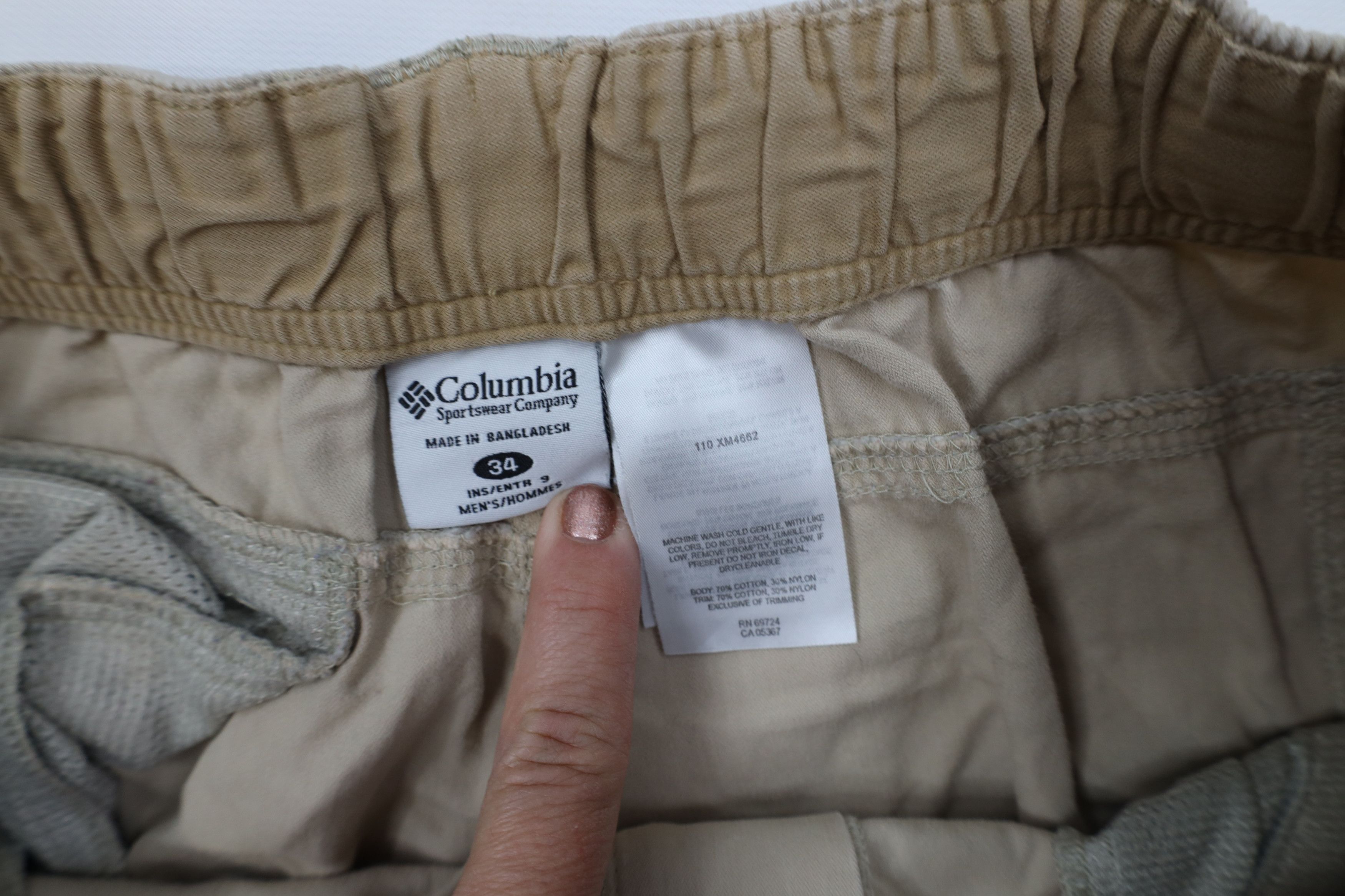 Columbia Vintage Columbia Belted Above Knee Trekking Cargo Shorts Size US 34 / EU 50 - 9 Thumbnail