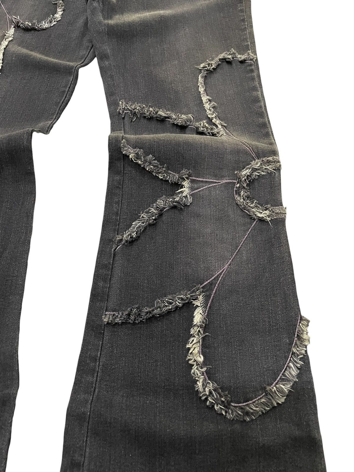 Hysteric Glamour × semanticdesign Emma James Distressed Frayed Art Flower Flower Jeans Size US 30 / EU 46 - 5 Thumbnail
