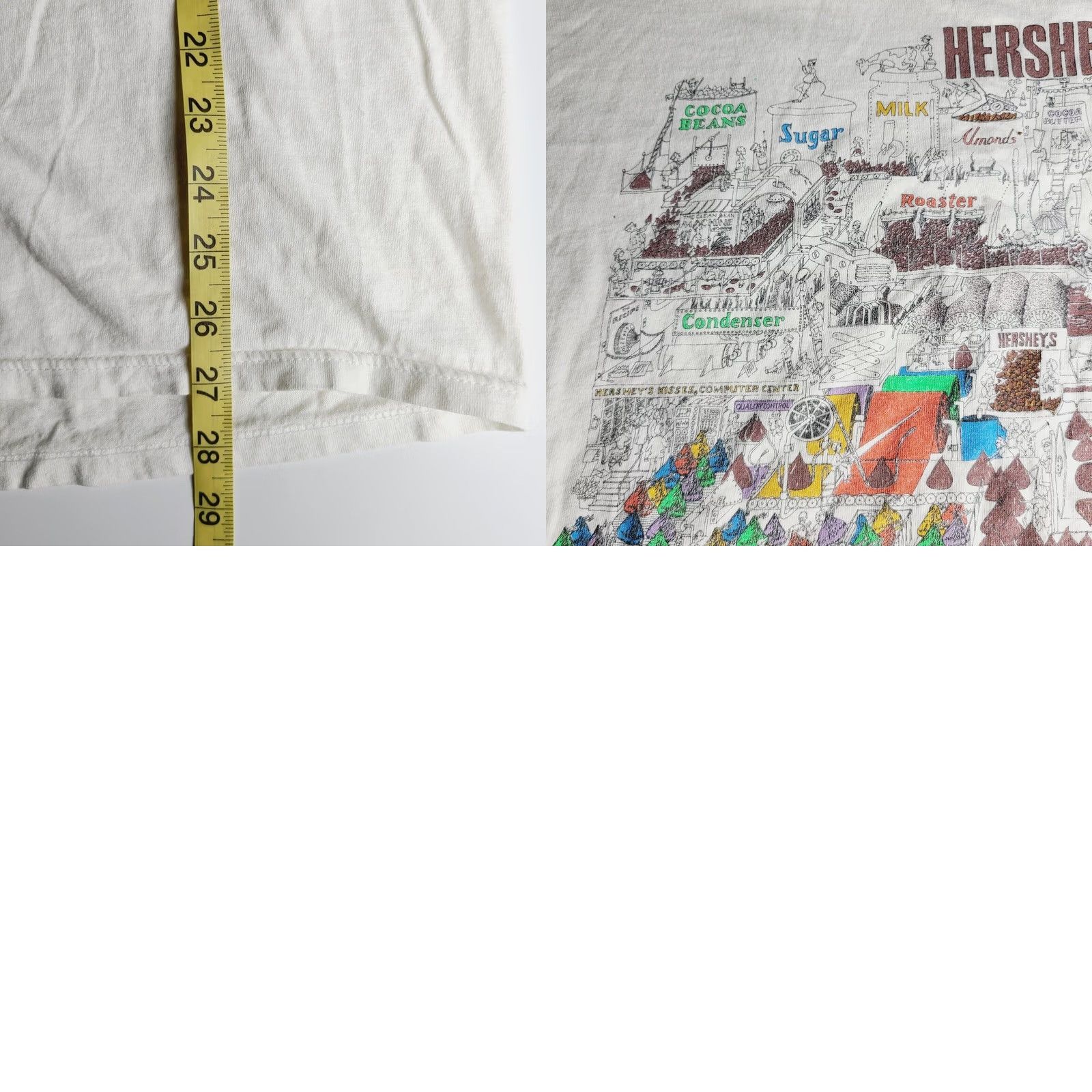 Jerzees VINTAGE 1991 Jerzees Hersey's The Great American Chocolate Factory T-Shirt Men's XL Size US XL / EU 56 / 4 - 8 Thumbnail