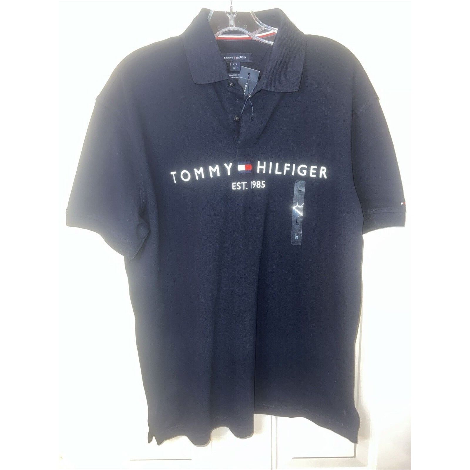 Tommy Hilfiger Tommy Hilfiger Polo Shirt Men's Large Navy Golf Short Sleeve Size US L / EU 52-54 / 3 - 1 Thumbnail