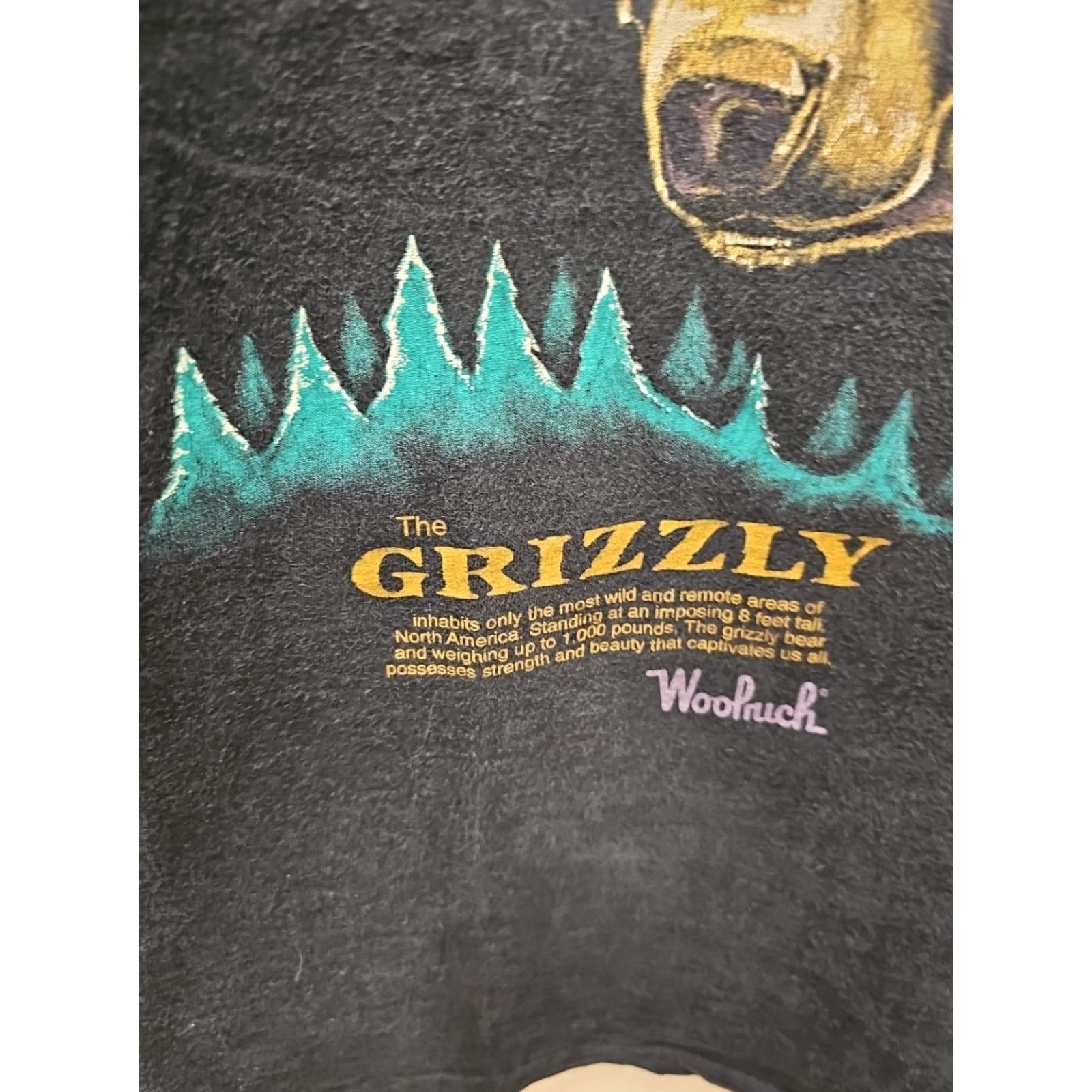 Vintage VINTAGE Woolrich Shirt Mens Large THE GRIZZLY BEAR ART USA 90s Size US L / EU 52-54 / 3 - 4 Thumbnail