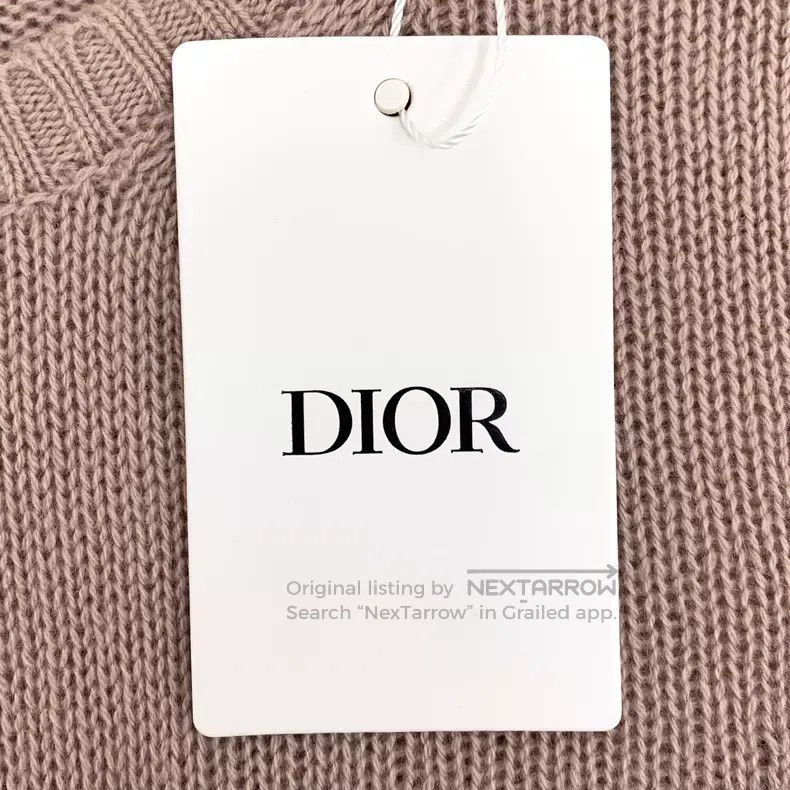 Dior Dior Brown jungle animal inlaid cashmere round-neck long-s Size M / US 6-8 / IT 42-44 - 8 Thumbnail