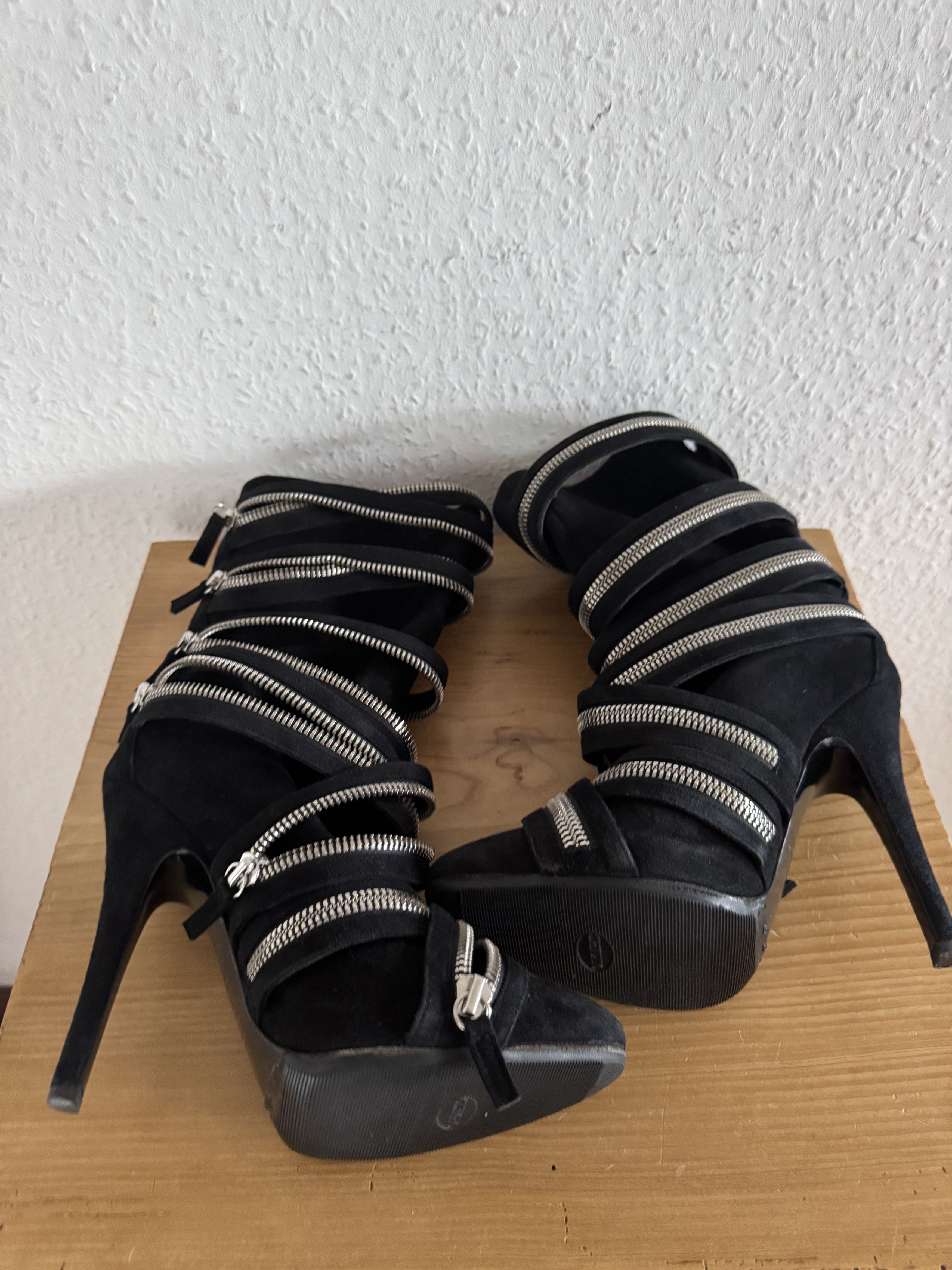 Balmain FW09 Zipper High-Heel Boot Size US 5 / IT 35 - 15 Thumbnail