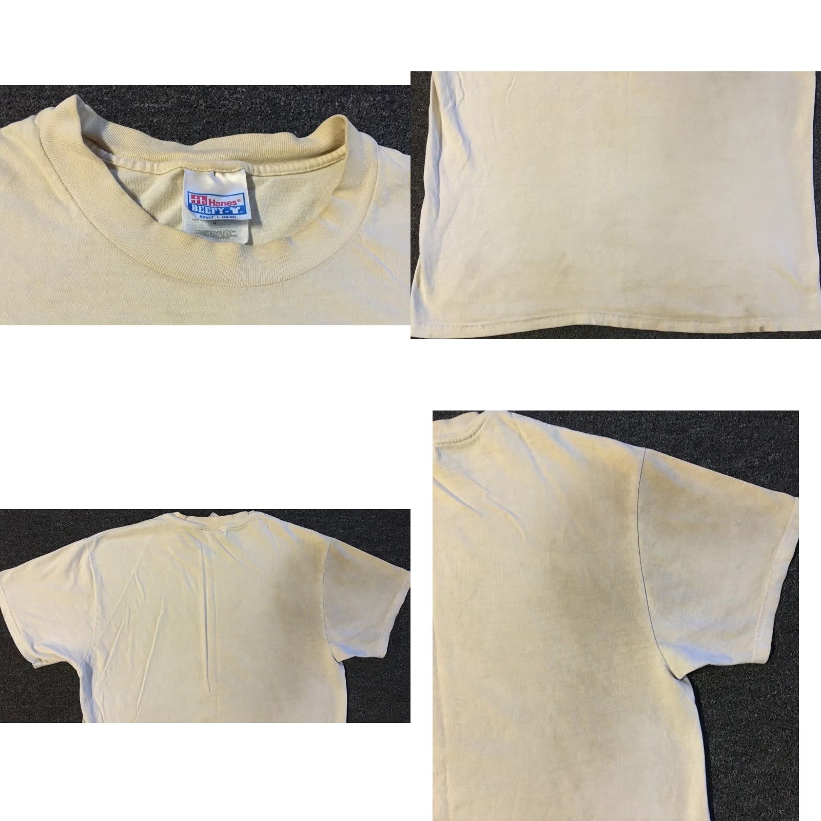 Thrasher VINTAGE Burros Basketball Faded Distressed Shirt L Beige 90s Grunge Thrashed Mens T-Shirt Kansas City? Size US L / EU 52-54 / 3 - 8 Thumbnail