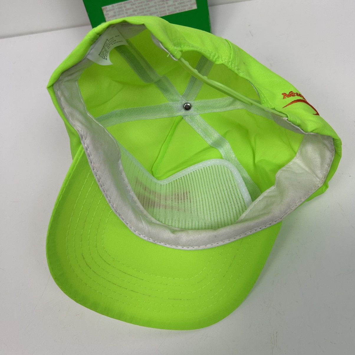 Vintage Vintage 90s Newport Cigarettes neon green logo cap Size ONE SIZE - 4 Thumbnail