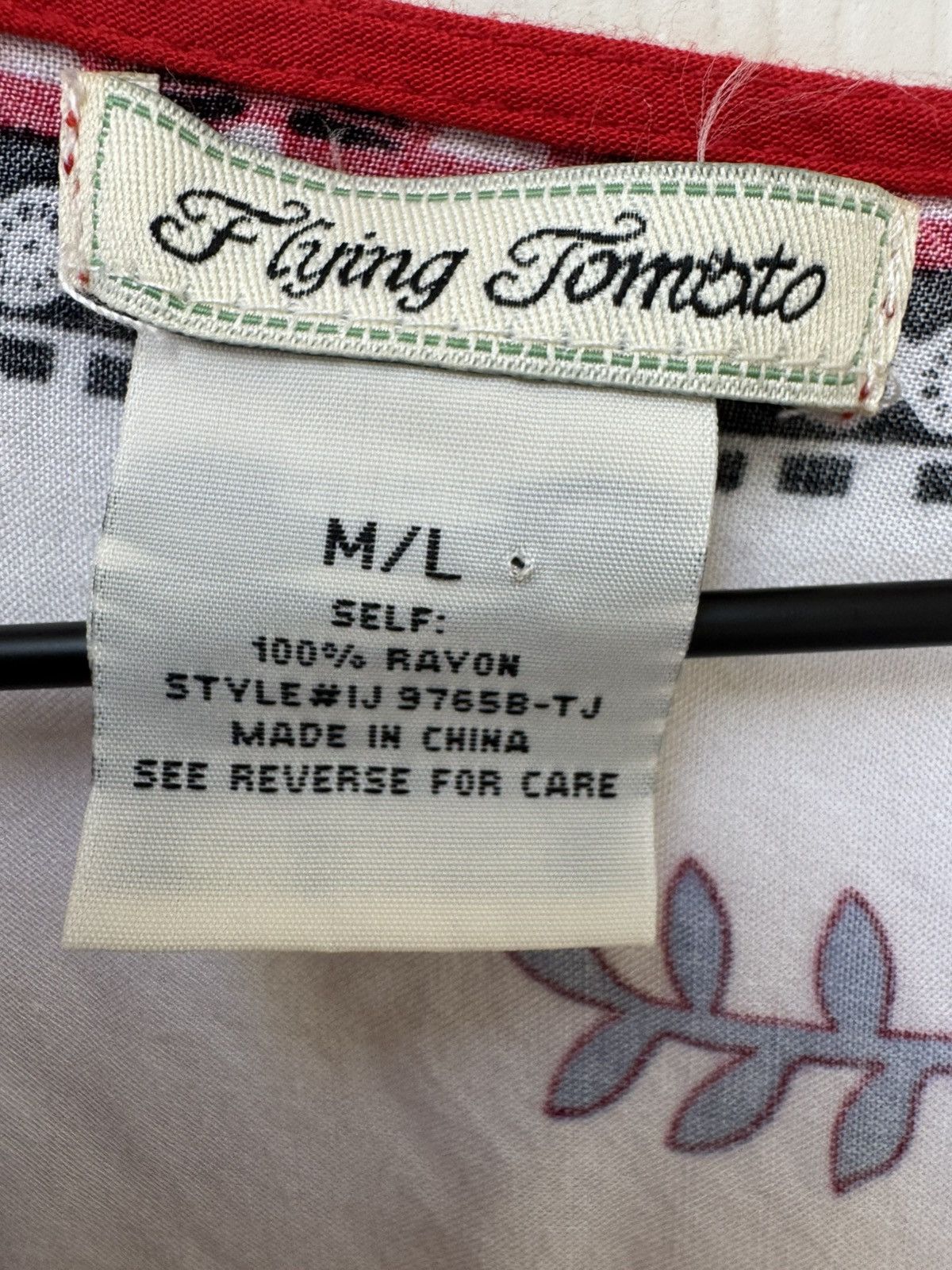 Other Flying Tomato women’s M/L white red floral kimono Asian boho Size M / US 6-8 / IT 42-44 - 3 Thumbnail