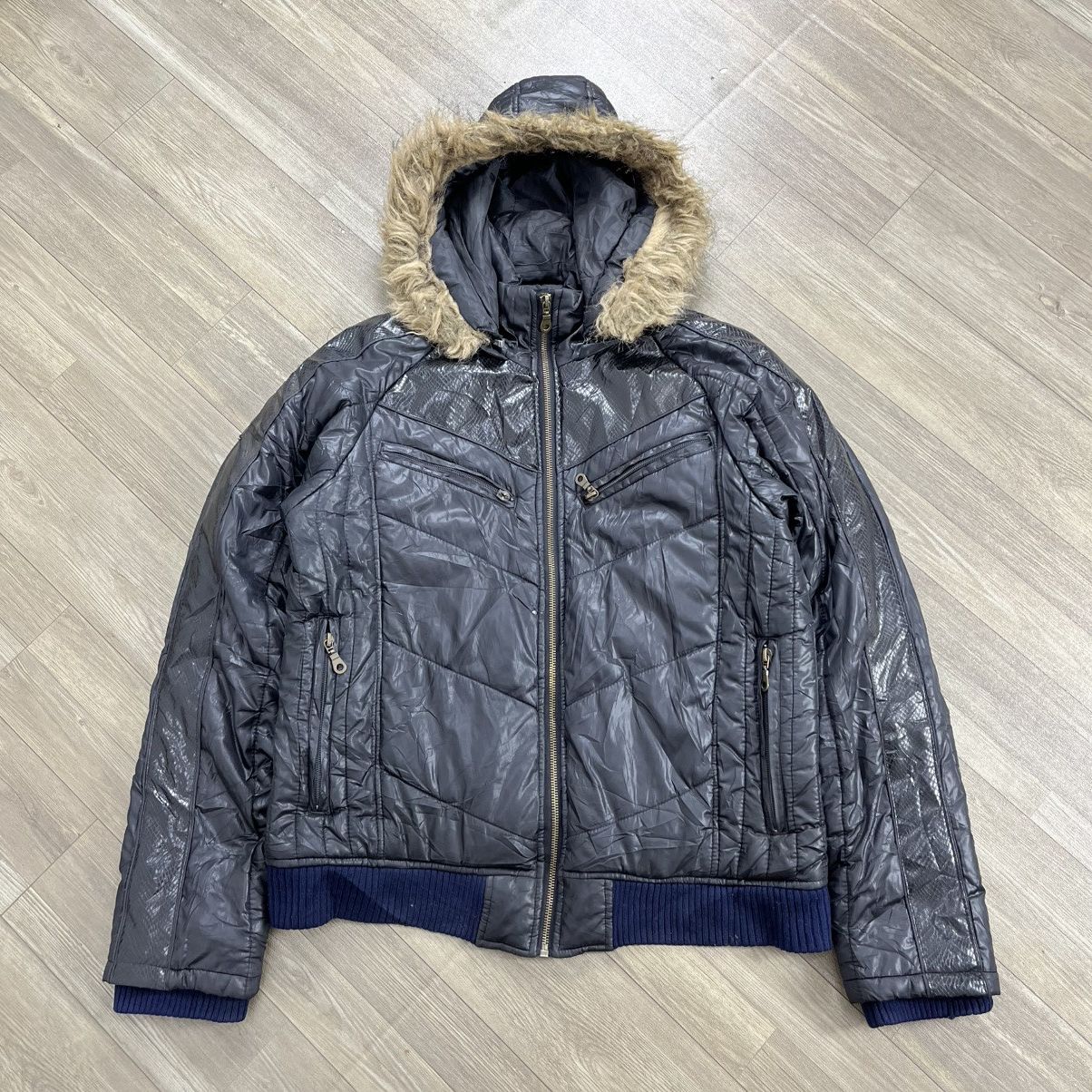20471120 2000s Nylaus Fur Bono Jacket Punk Ifsixwasnine Goa Lgb Style Size US L / EU 52-54 / 3 - 1 Thumbnail