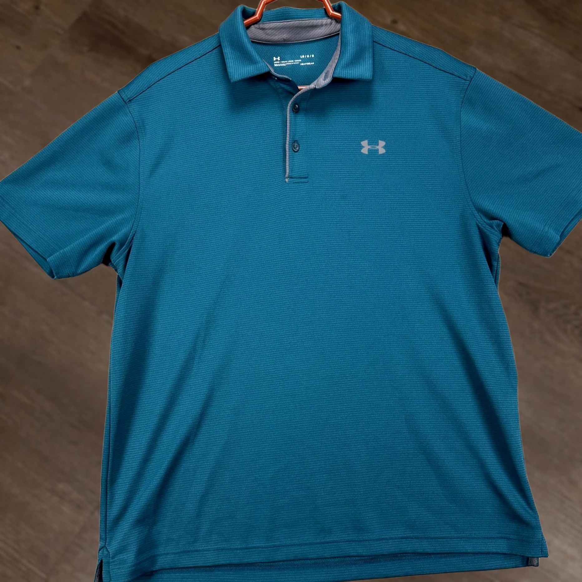 Under Armour Under Armour Polo Shirt Mens Large Turquoise Rugby Performance Logo Heat Gear Adult Casual Outdoor Golfing Size US L / EU 52-54 / 3 - 1 Thumbnail