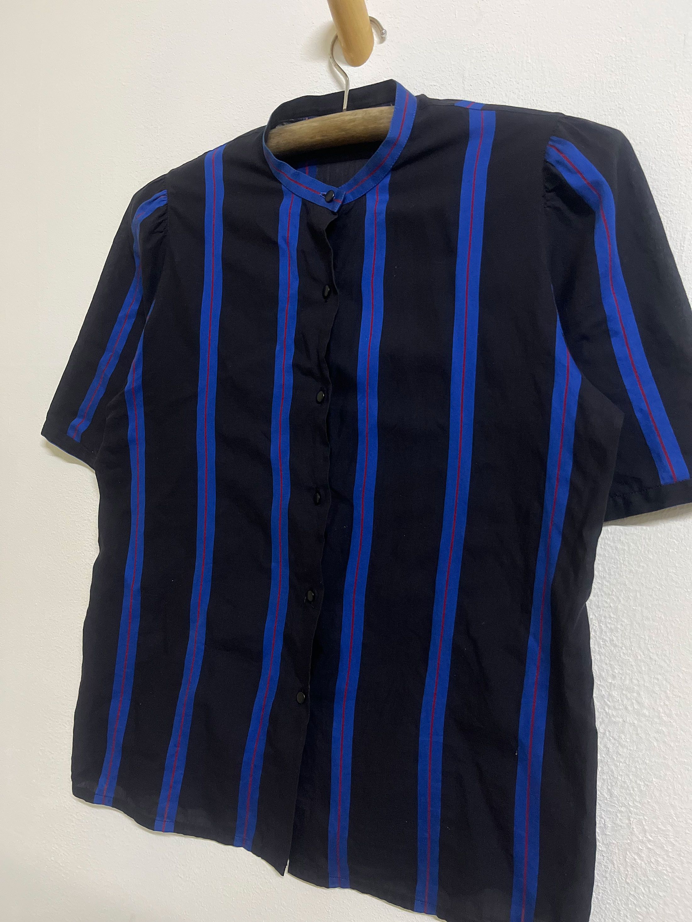 Christian Dior Monsieur Vintage Dior Vertical Border Striped Mandarin Collared Size M / US 6-8 / IT 42-44 - 2 Thumbnail