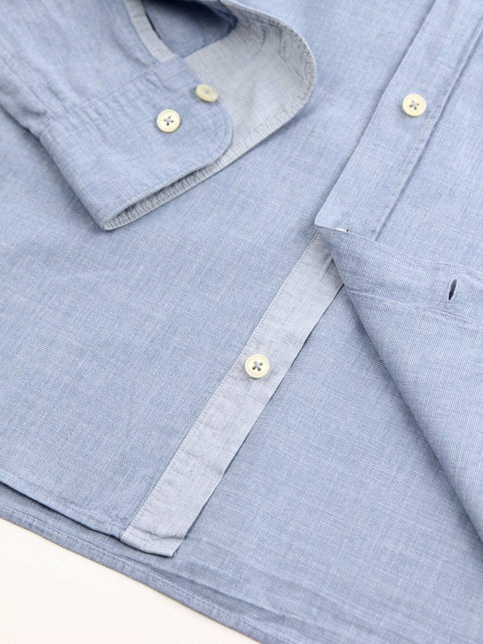Hackett HACKETT LONDON Slim cotton shirt with elbow inserts Size US L / EU 52-54 / 3 - 9 Thumbnail