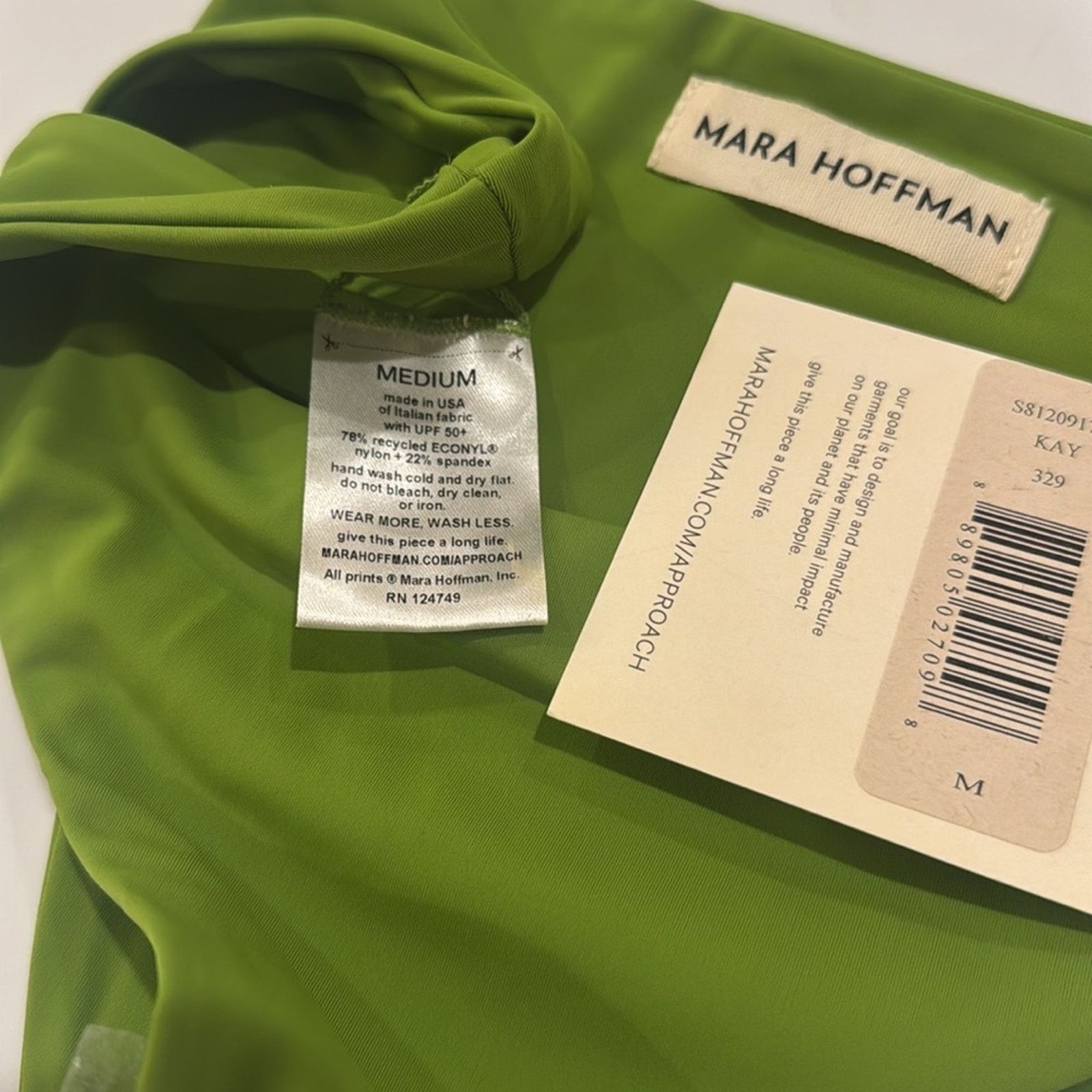 Mara Hoffman Mara Hoffman Kay Bikini Bottom - Cicoria Green Size M Size ONE SIZE - 4 Thumbnail