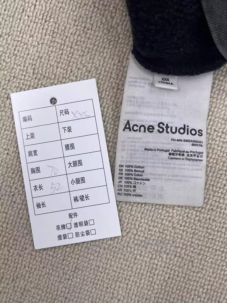 Acne Studios Acne Studios 24ss washed gray hooded sweatshirt Size XXS / US 00 / IT 34 - 5 Thumbnail