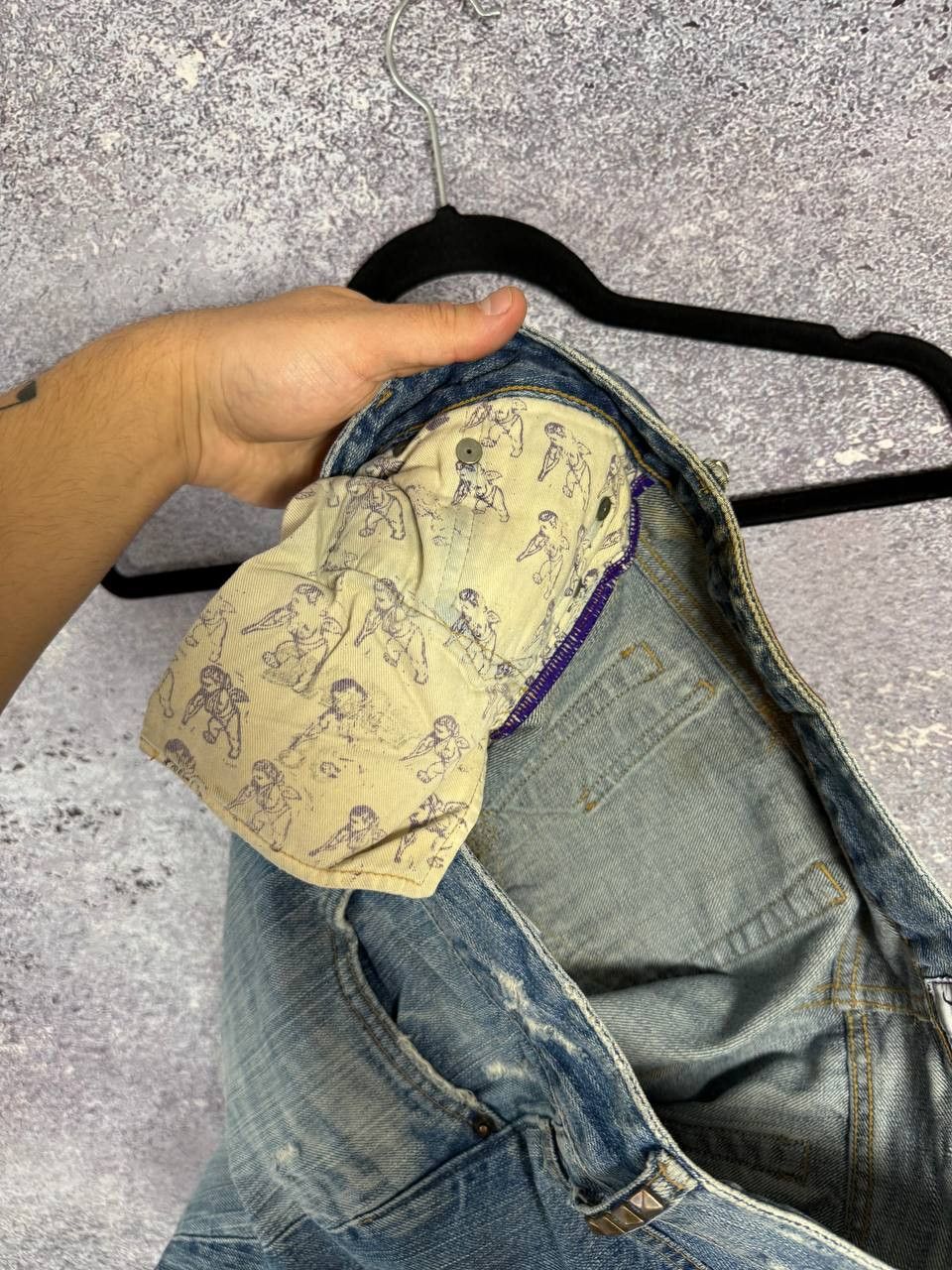Japanese Brand × Prps × Vintage PRPS JAPAN DENIM VINTAGE PURPLE LABEL IMPALA JEANS DSTD Size 30" / US 8 / IT 44 - 21 Thumbnail