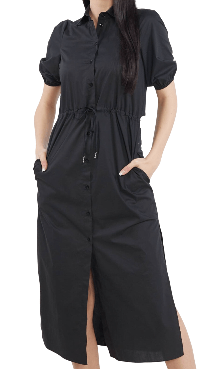 Patrizia Pepe Patrizia Peppe black poplin shirt dress Size S / US 4 / IT 40 - 7 Thumbnail