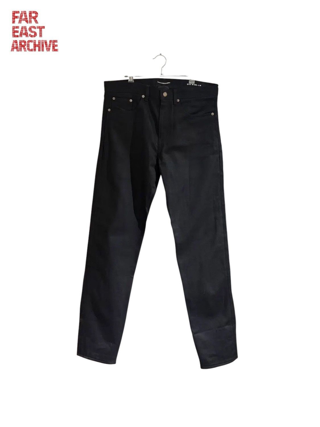 Saint Laurent Paris Saint Laurent Black Straight Denim Jeans Size US 33 - 1 Thumbnail