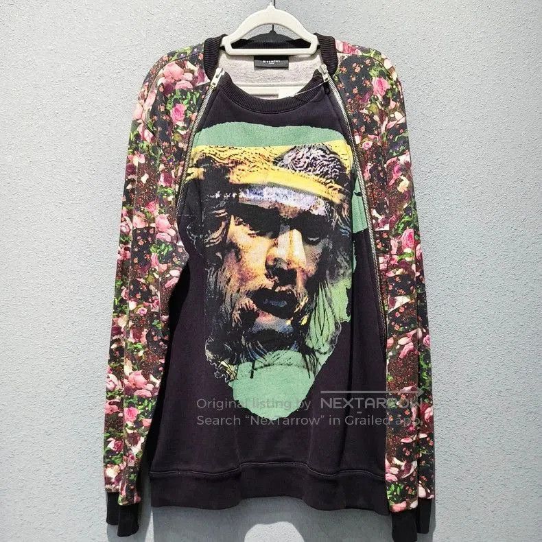 Givenchy Givenchy Show Head Floral Sweatshirt . Size US L / EU 52-54 / 3 - 1 Thumbnail