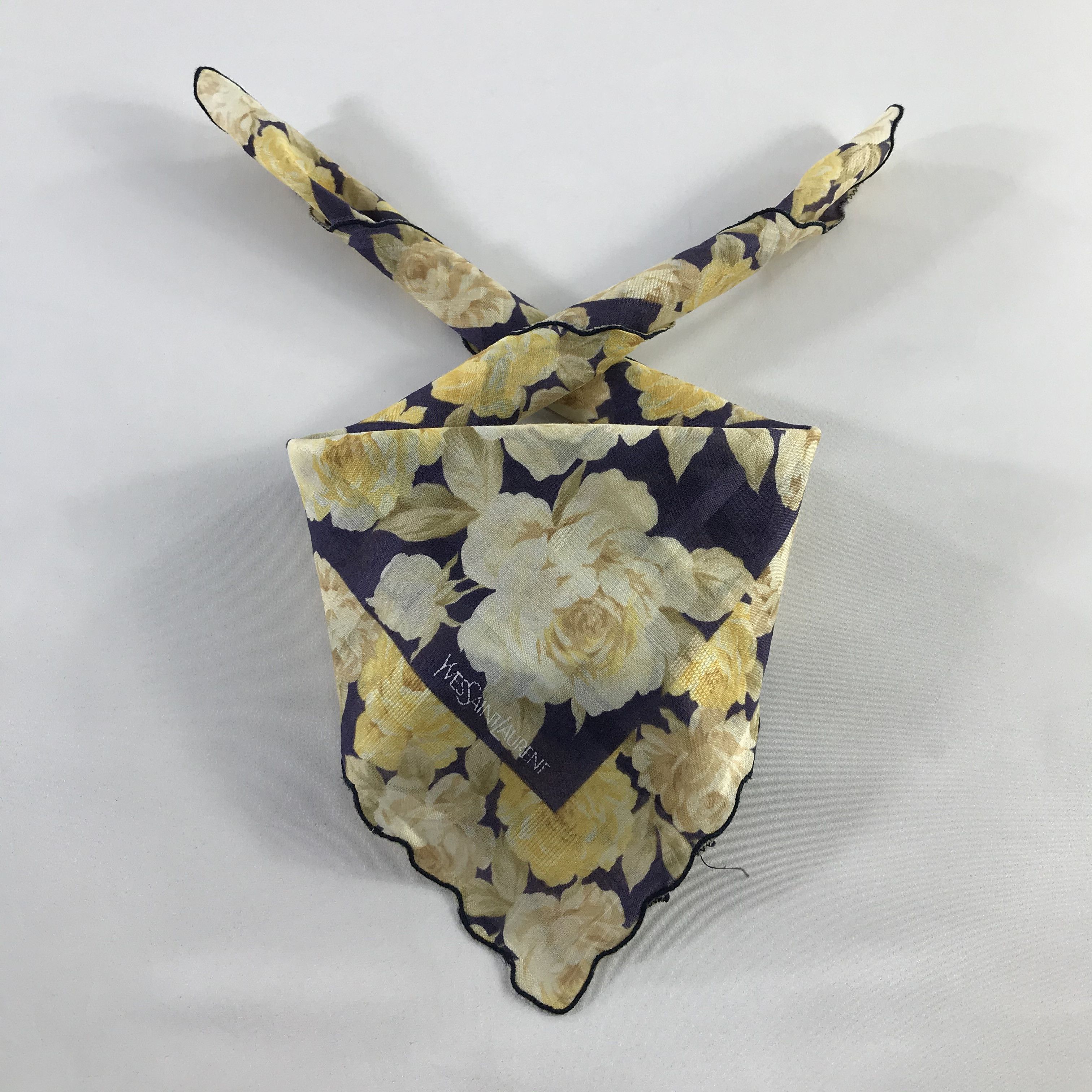 Vintage × Yves Saint Laurent Yves Saint Laurent Bandana / Handkerchief /Neckerchief -S563 Size ONE SIZE - 3 Thumbnail