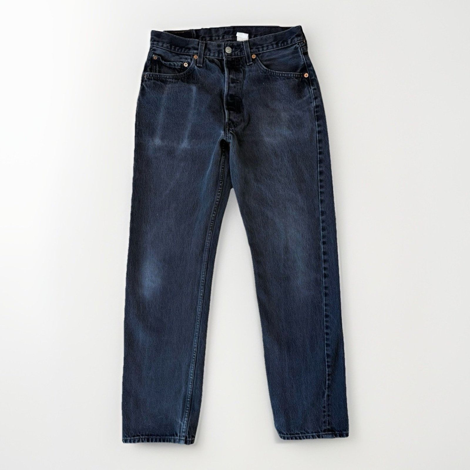 Levi's Vintage Levis 501 Jeans 30 Black 90s Straight Leg Denim Size US 30 / EU 46 - 1 Thumbnail