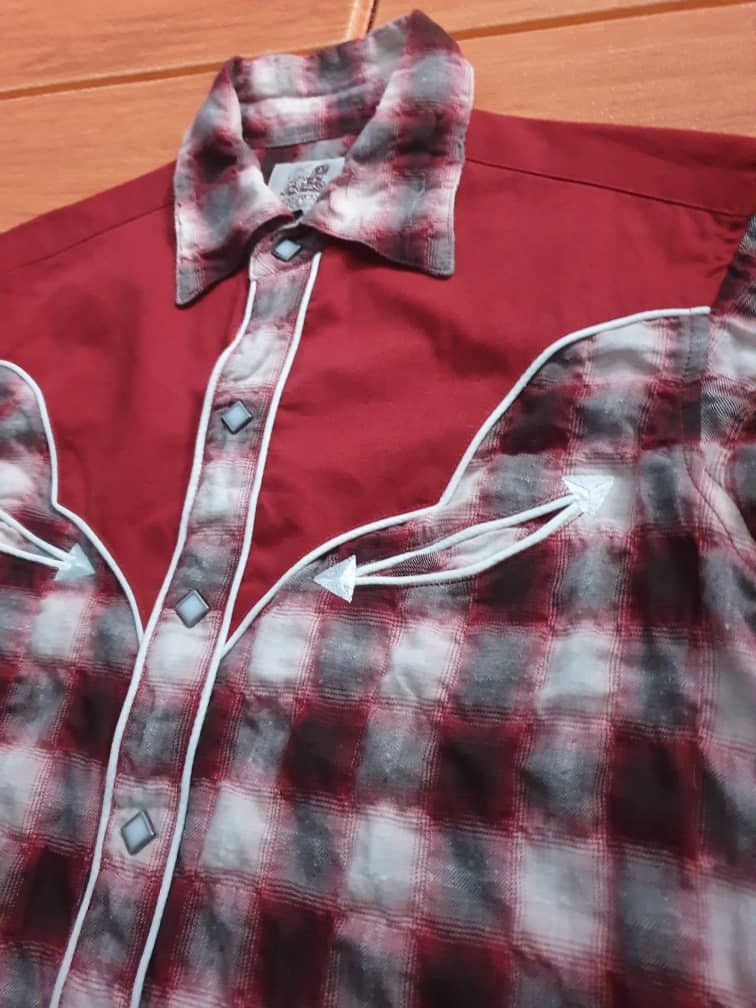 Japanese Brand 💥Bregontrail checkered button up western shirt Size US M / EU 48-50 / 2 - 11 Thumbnail