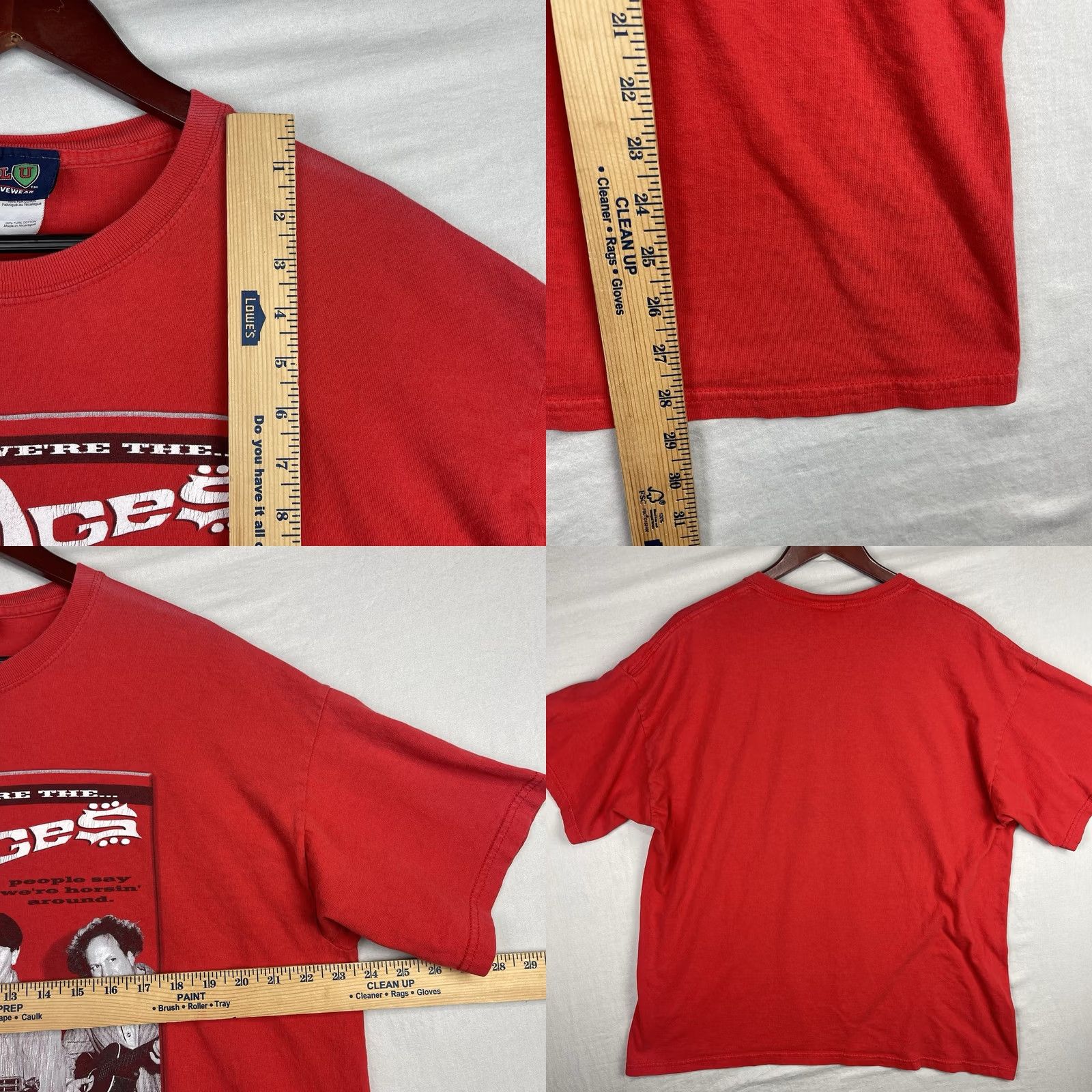 Vintage VINTAGE Three Stooges Shirt Mens XL Red Cotton T-Shirt Movie Comedy 2000s Size US XL / EU 56 / 4 - 9 Thumbnail