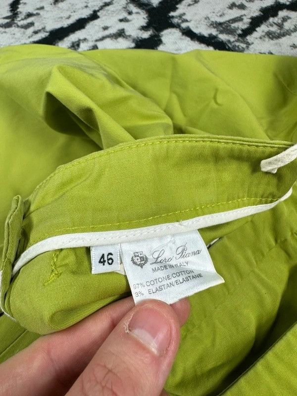 Loro Piana trousers green elegant straight XL italy basic logo 46 Size 32" / US 10 / IT 46 - 6 Thumbnail