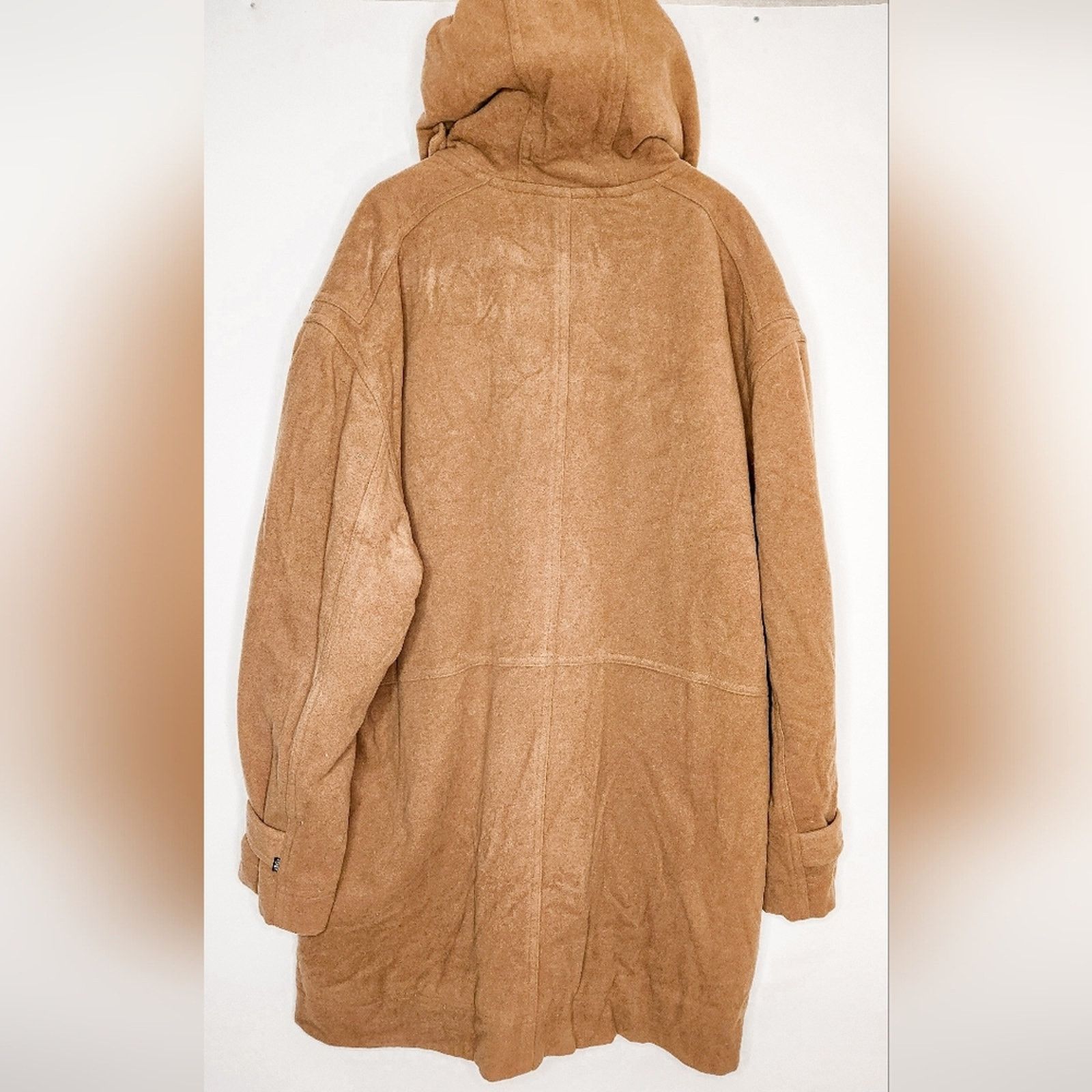 Phat Farm Vintage 90s 00s Phat Farm Brown Wool Hooded Toggle Coat 3XL Size US XXL / EU 58 / 5 - 4 Thumbnail