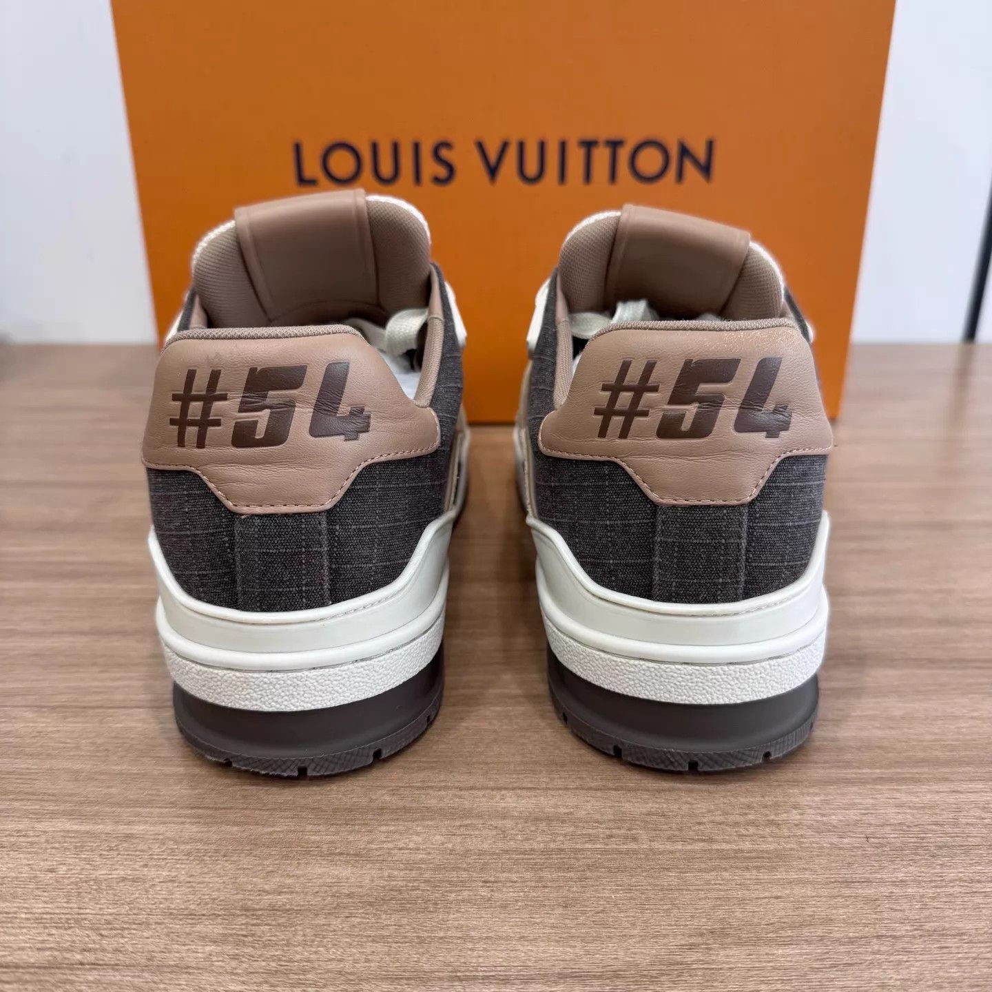 Louis Vuitton LV Trainer Brown Color Blocked UK6.5 40.5 Size US 7.5 / EU 40-41 - 3 Thumbnail