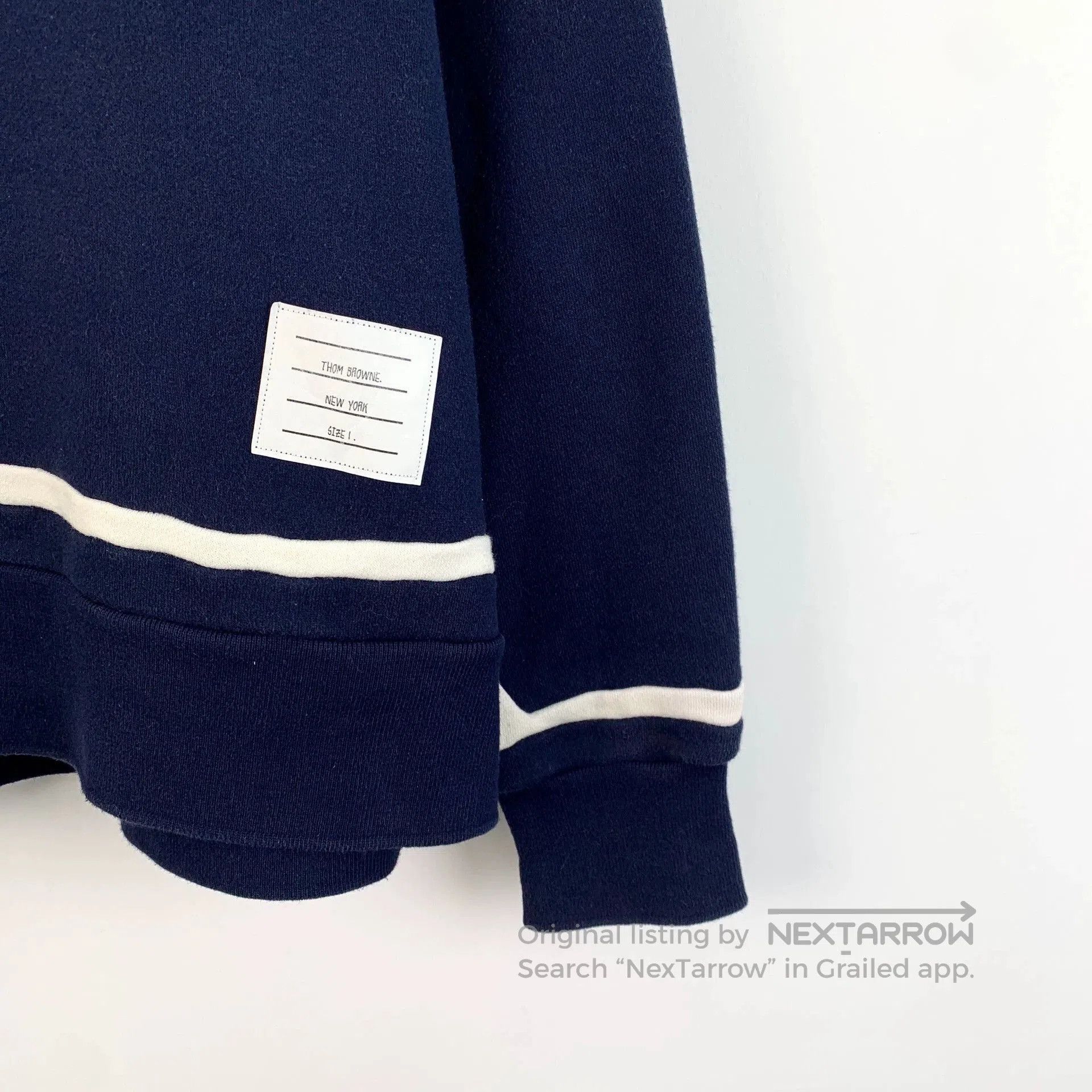 Thom Browne thom browne navy long sleeve sweatshirt. Size US S / EU 44-46 / 1 - 4 Thumbnail