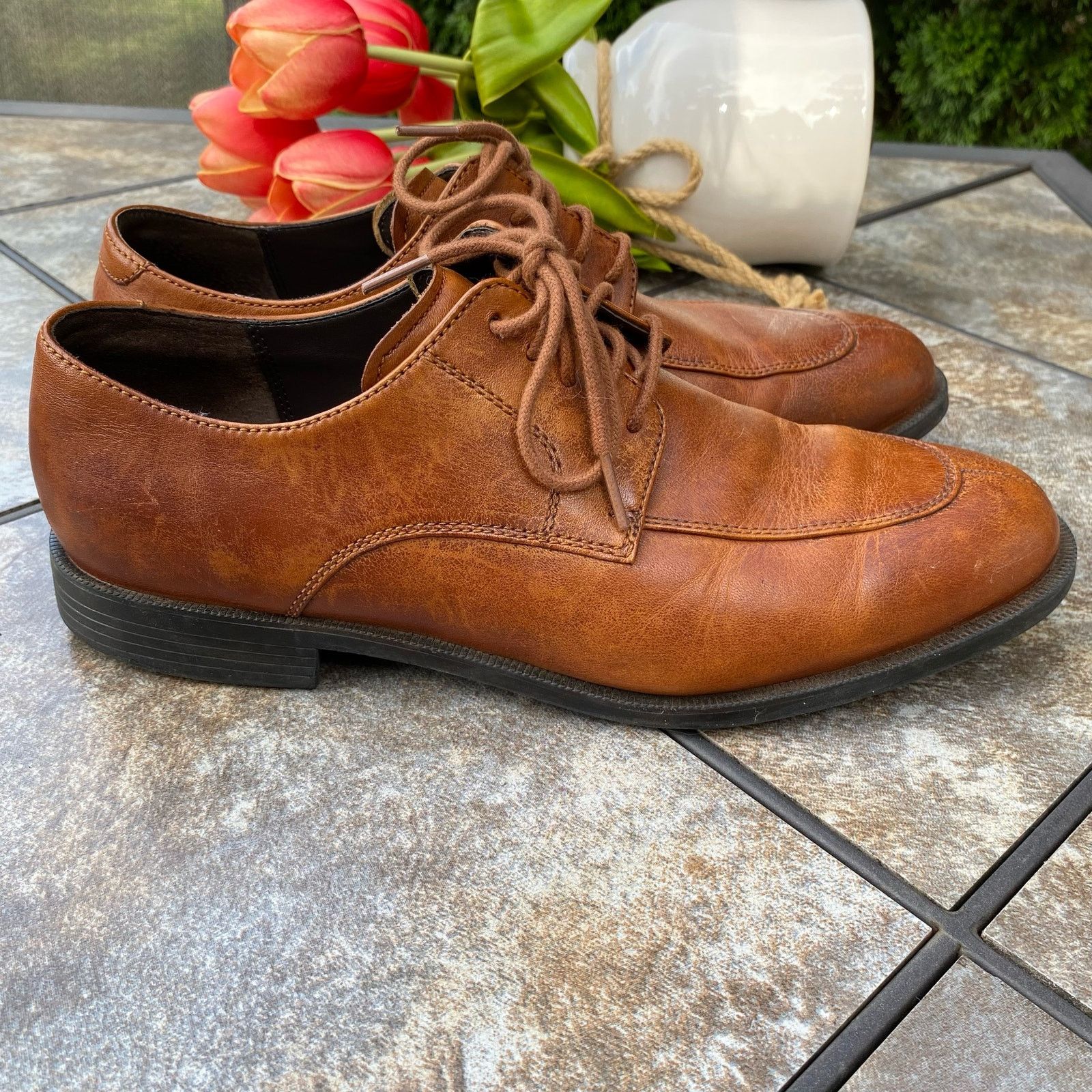 Cole Haan Cole Haan British Tan Collen Apron Derby Split Toe Size 10 Size US 10 / EU 43 - 5 Thumbnail