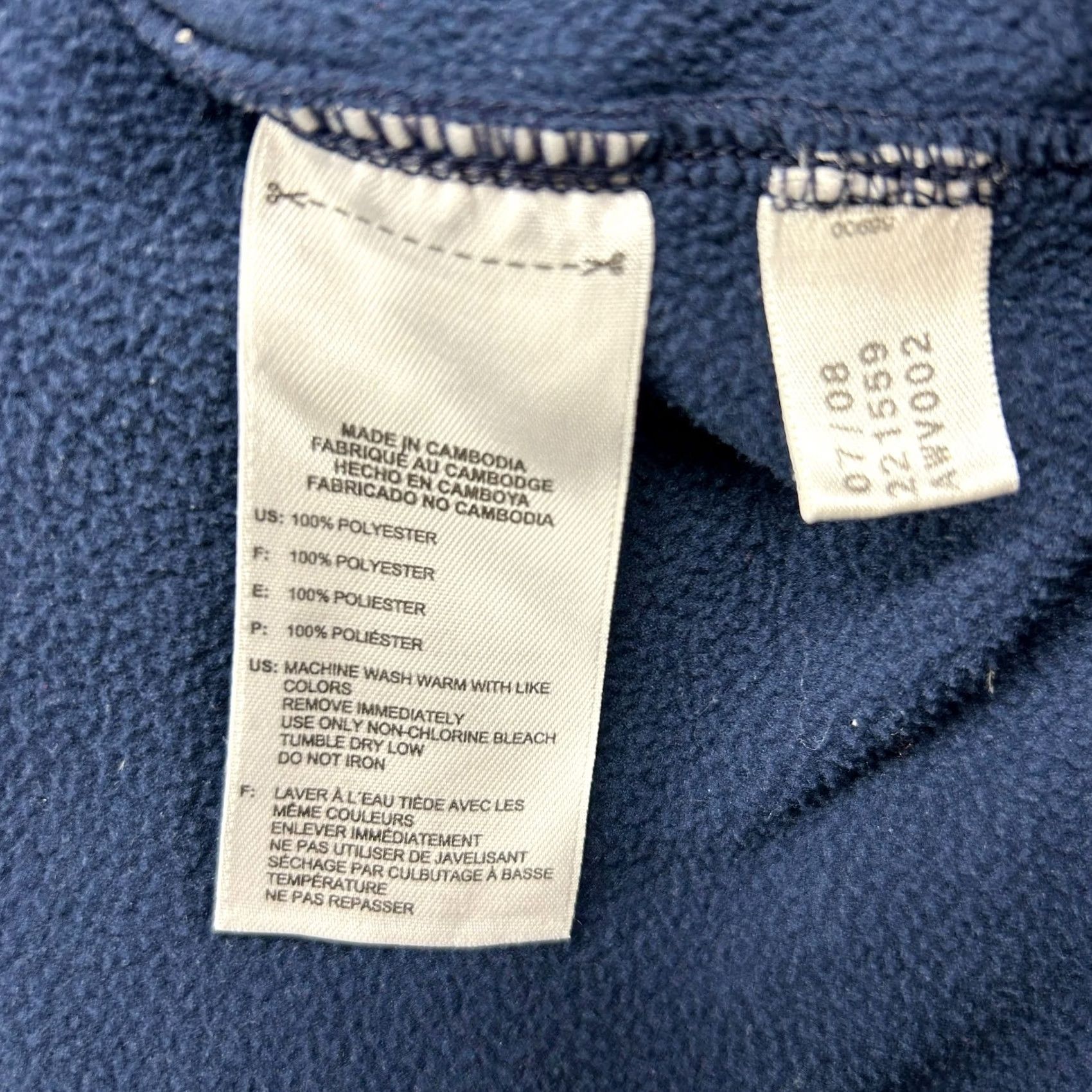 Adidas VINTAGE adidas Sweatshirt Mens XL Blue Navy Pullover 1/4 Zip Fleece Polyester Soccer Y2K Sweatshirt Size US XL / EU 56 / 4 - 4 Thumbnail