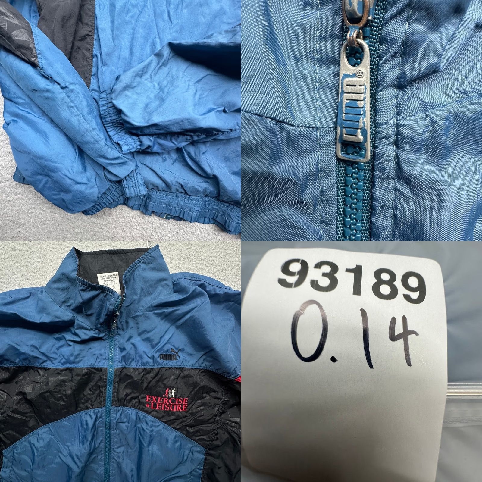 Puma VINTAGE Puma Windbreaker Jacket Mens Medium Blue Lined 90s Sport Casual Zip Pockets Size US M / EU 48-50 / 2 - 8 Thumbnail