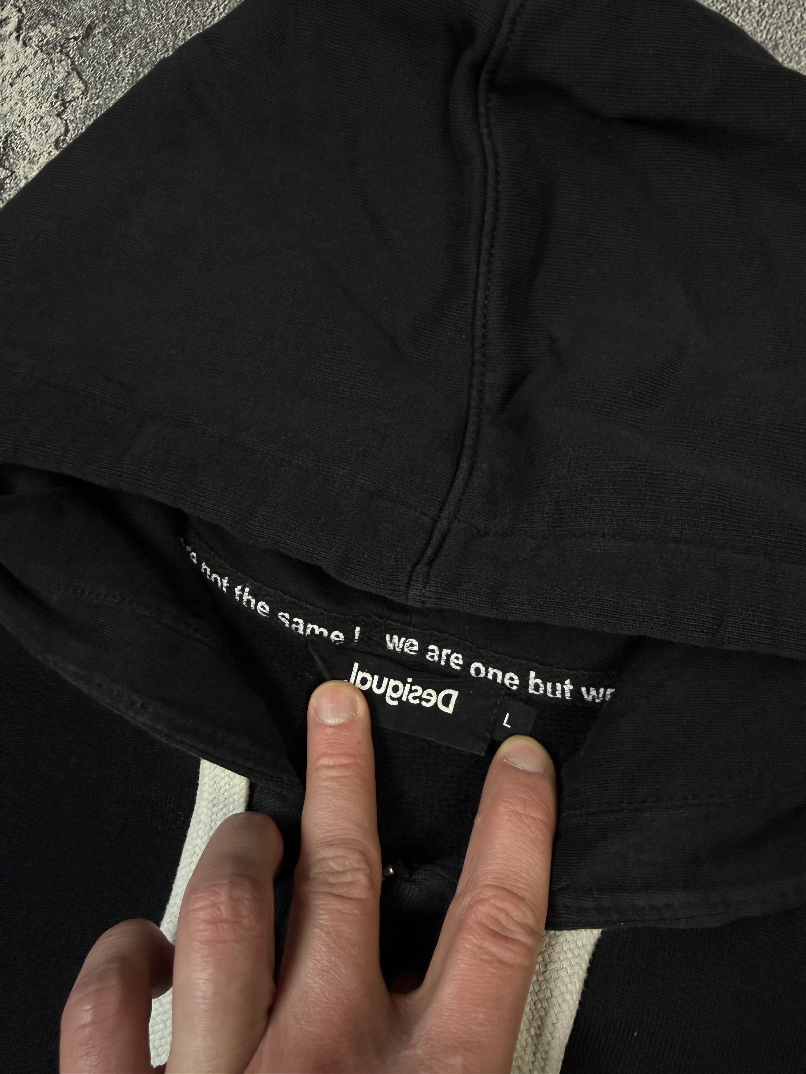 Desigual Y2K Desigual Zip Up Black Hoodie 2000s Style Size US L / EU 52-54 / 3 - 6 Thumbnail