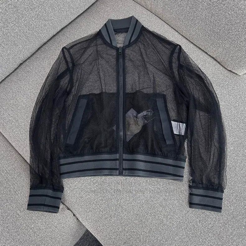 Dior Dior Black mesh slogan jacket long-sleeved coat Size XXS / US 00 / IT 34 - 2 Thumbnail