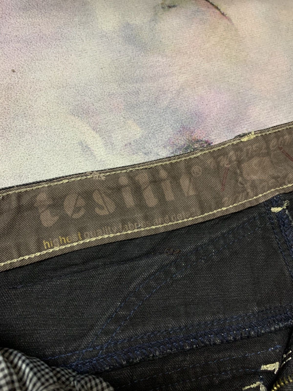 Tornado Mart Japanese Brand Tesilin Washed Black Denim Apocalypse Vkei Size US 29 - 7 Thumbnail