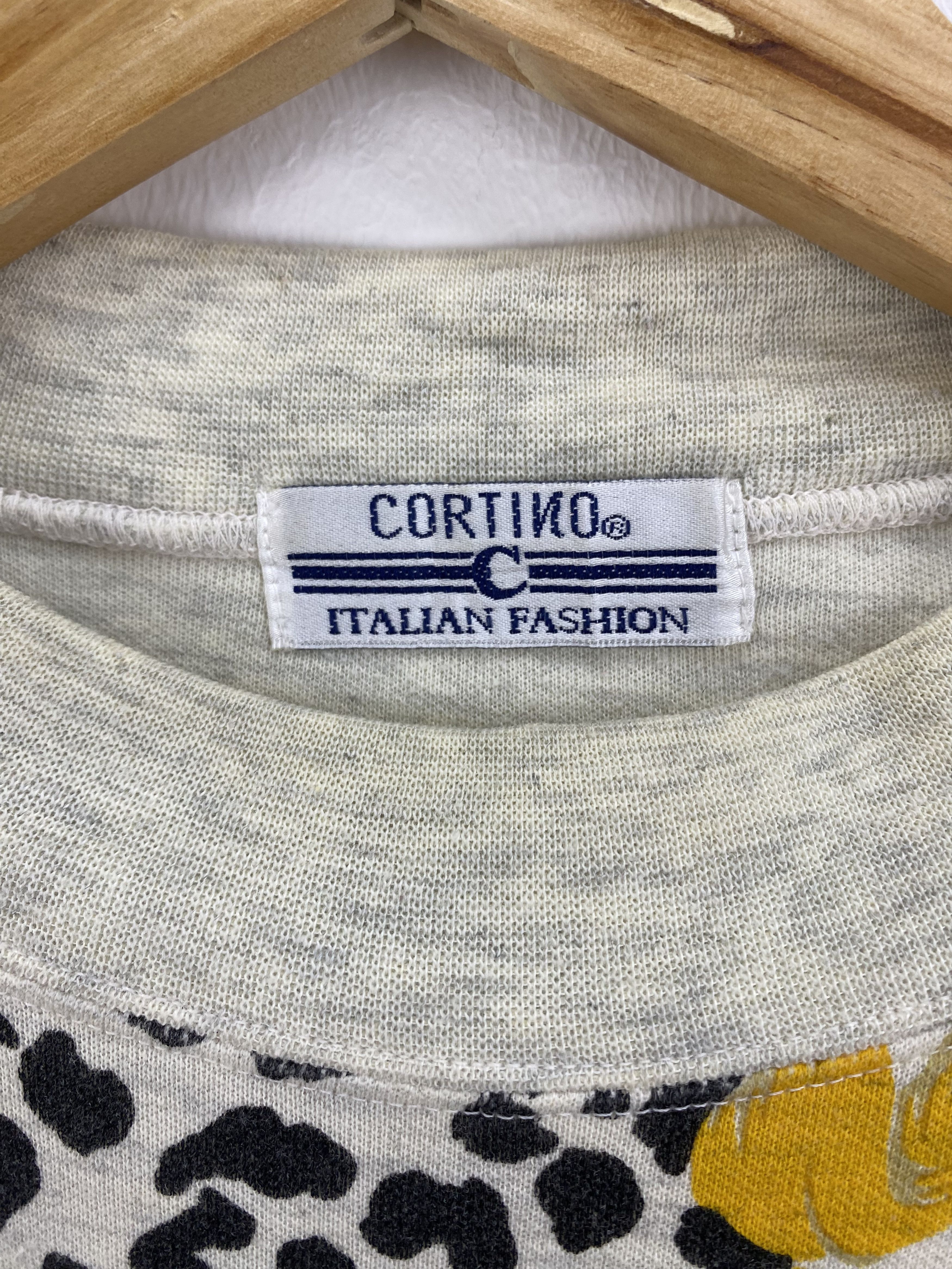 Vintage Baggy Sweatshirt Cortino Italian Fashion Size XL / US 12-14 / IT 48-50 - 4 Thumbnail