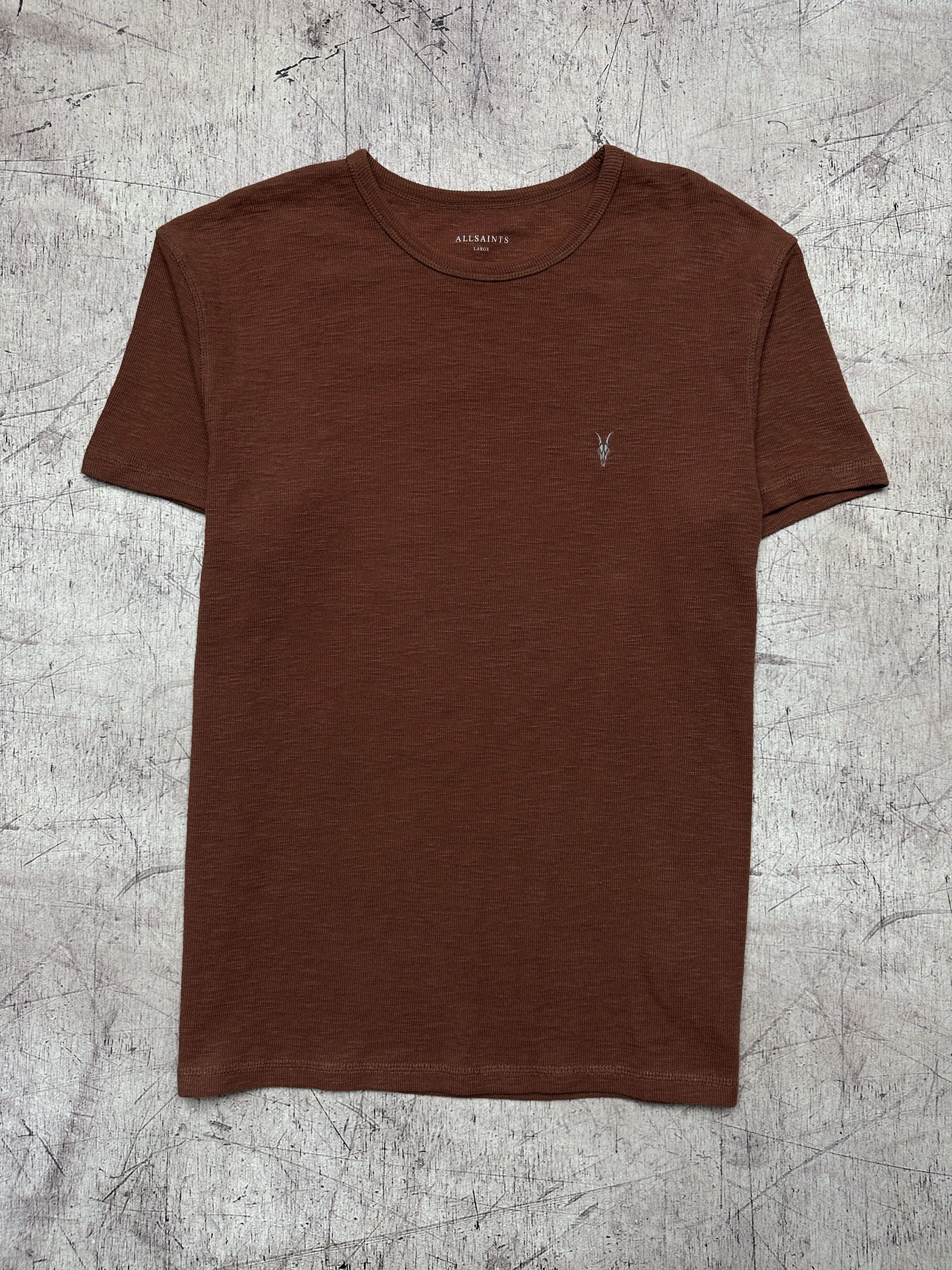 Allsaints Allsaints Mens Esum SS Crew Neck Heavy Cotton T-Shirt Size US L / EU 52-54 / 3 - 1 Thumbnail