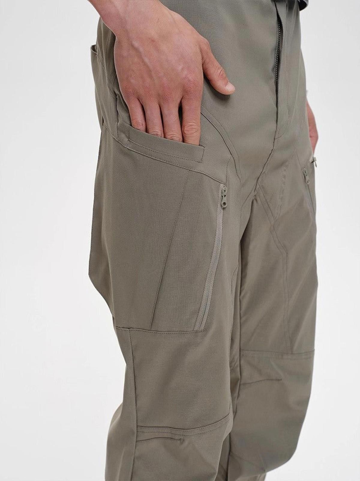 Japanese Brand Black Loose Fit Cargo Pants, Utility Style Trousers Size US 32 / EU 48 - 5 Thumbnail