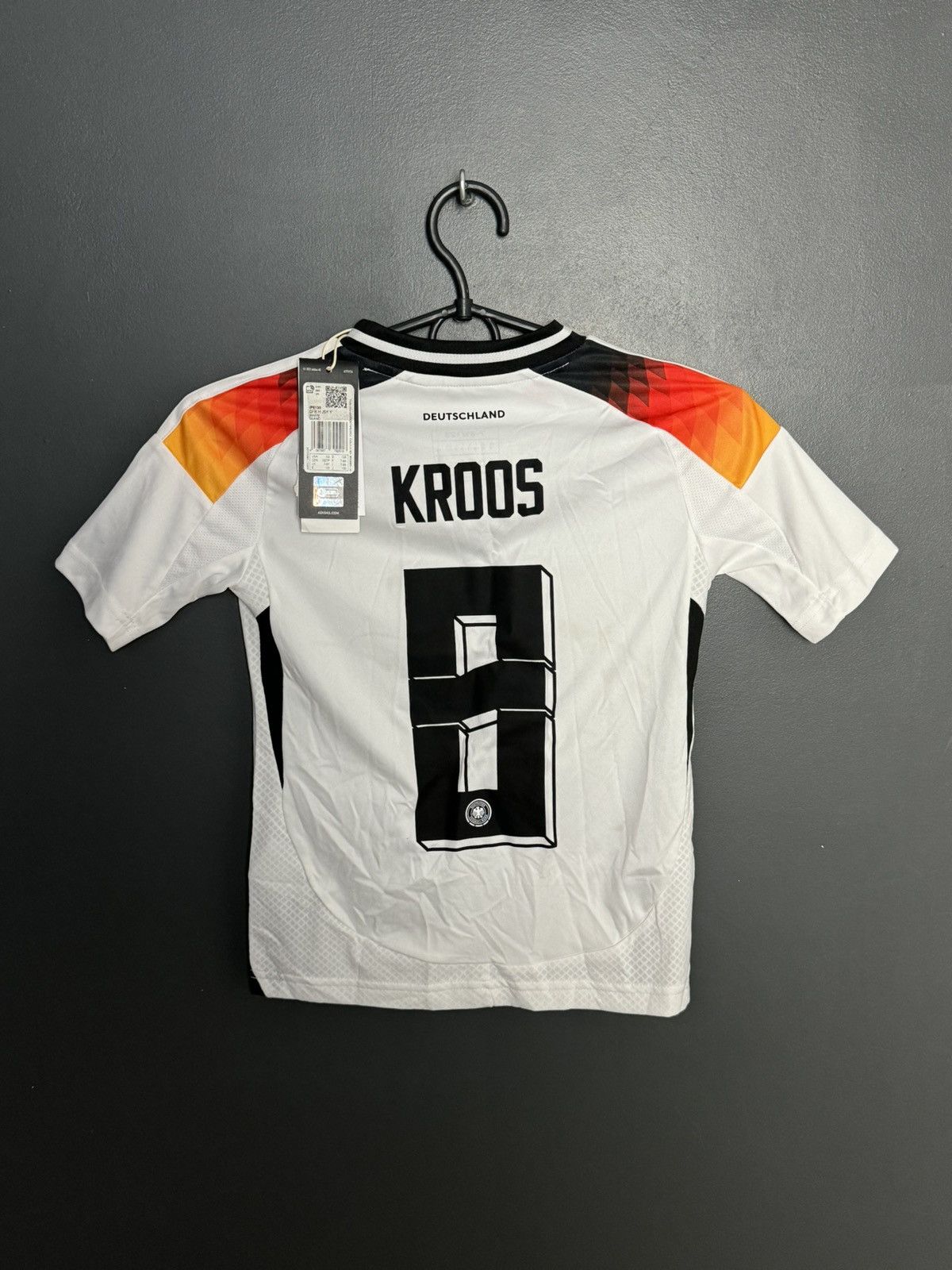 Adidas KIDS New Germany 2024 Home Kroos Football Jersey T-Shirt Size US XS / EU 42 / 0 - 1 Thumbnail
